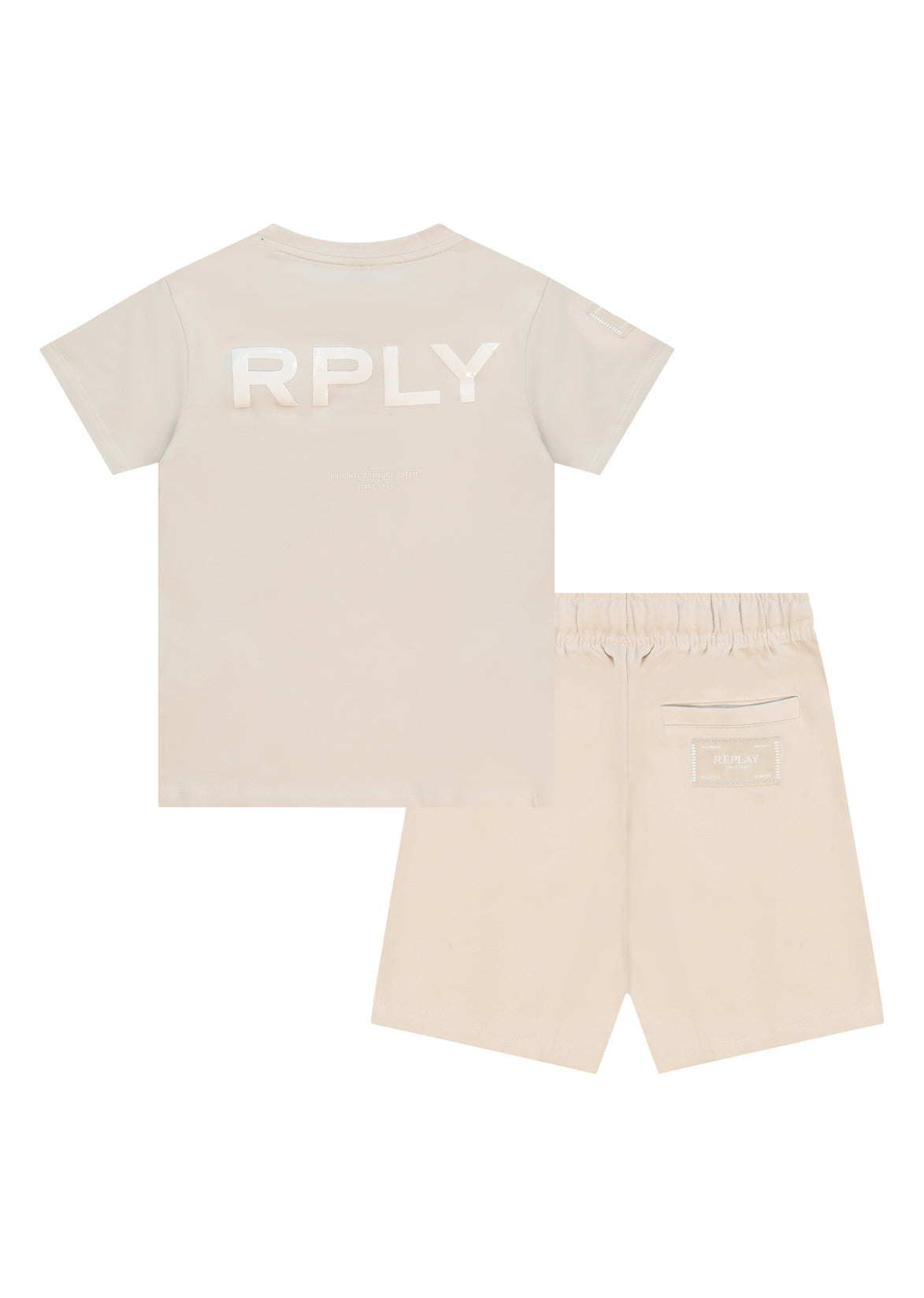 חליפת טריקו REPLAY הדפס Comfort Collection לילדים Gray / 4Y