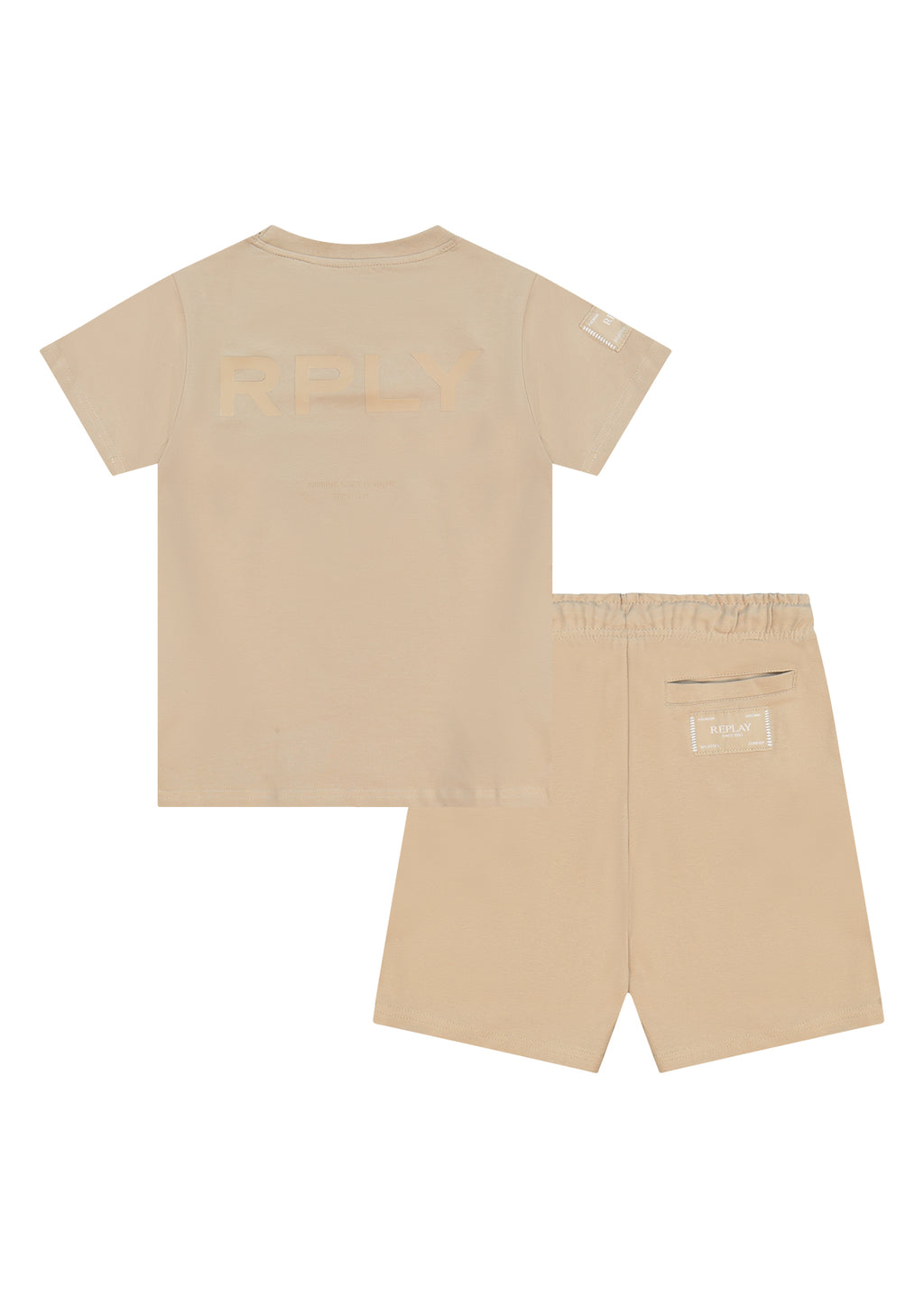 חליפת טריקו REPLAY הדפס Comfort Collection לילדים BROWN / 4Y