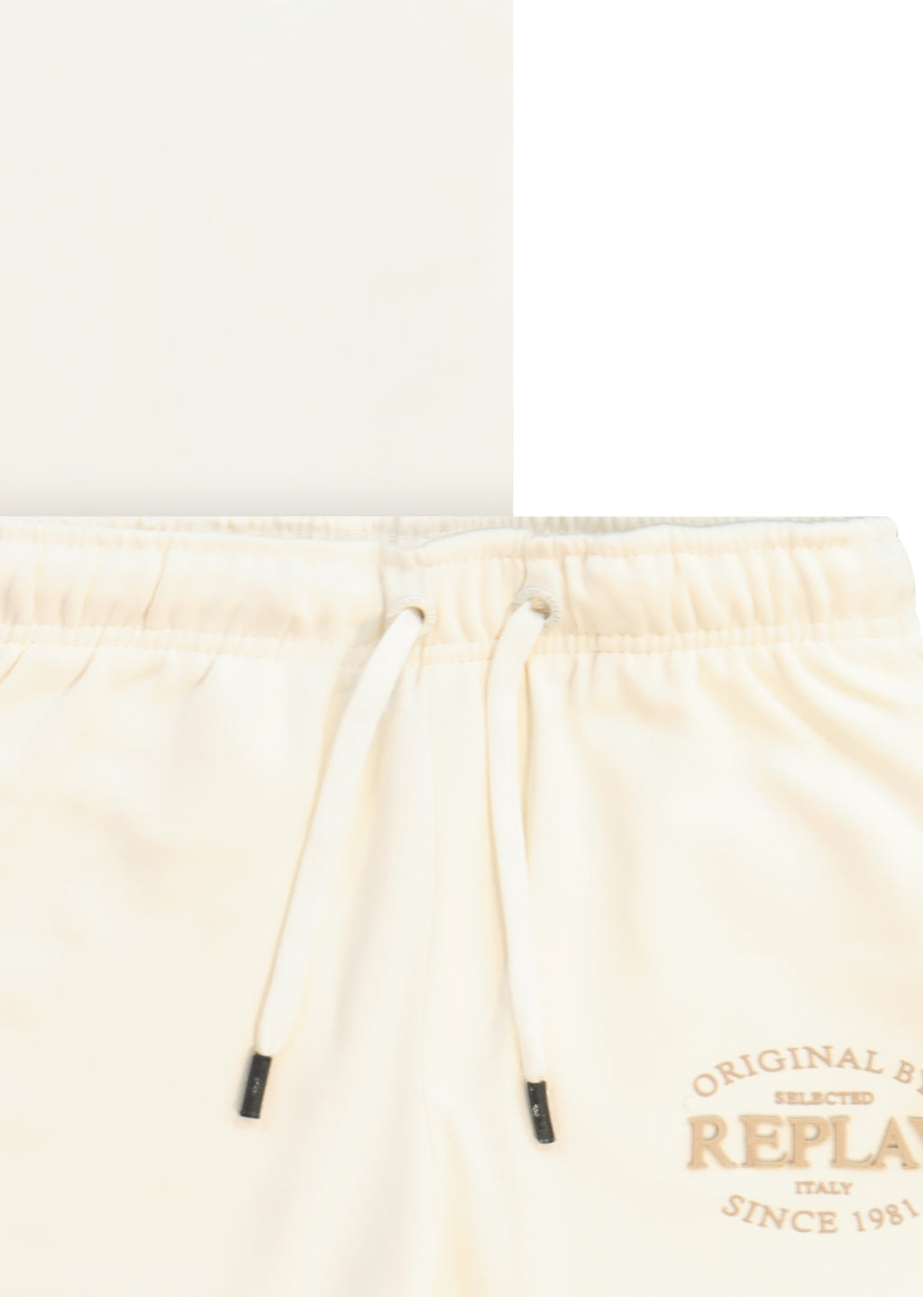 חליפת טריקו REPLAY הדפס לוגו קלאסי לילדים BEIGE / 4Y