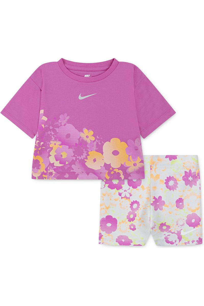 חליפת NIKE FLOW-RAL AOP BIKE פרחונית לילדות