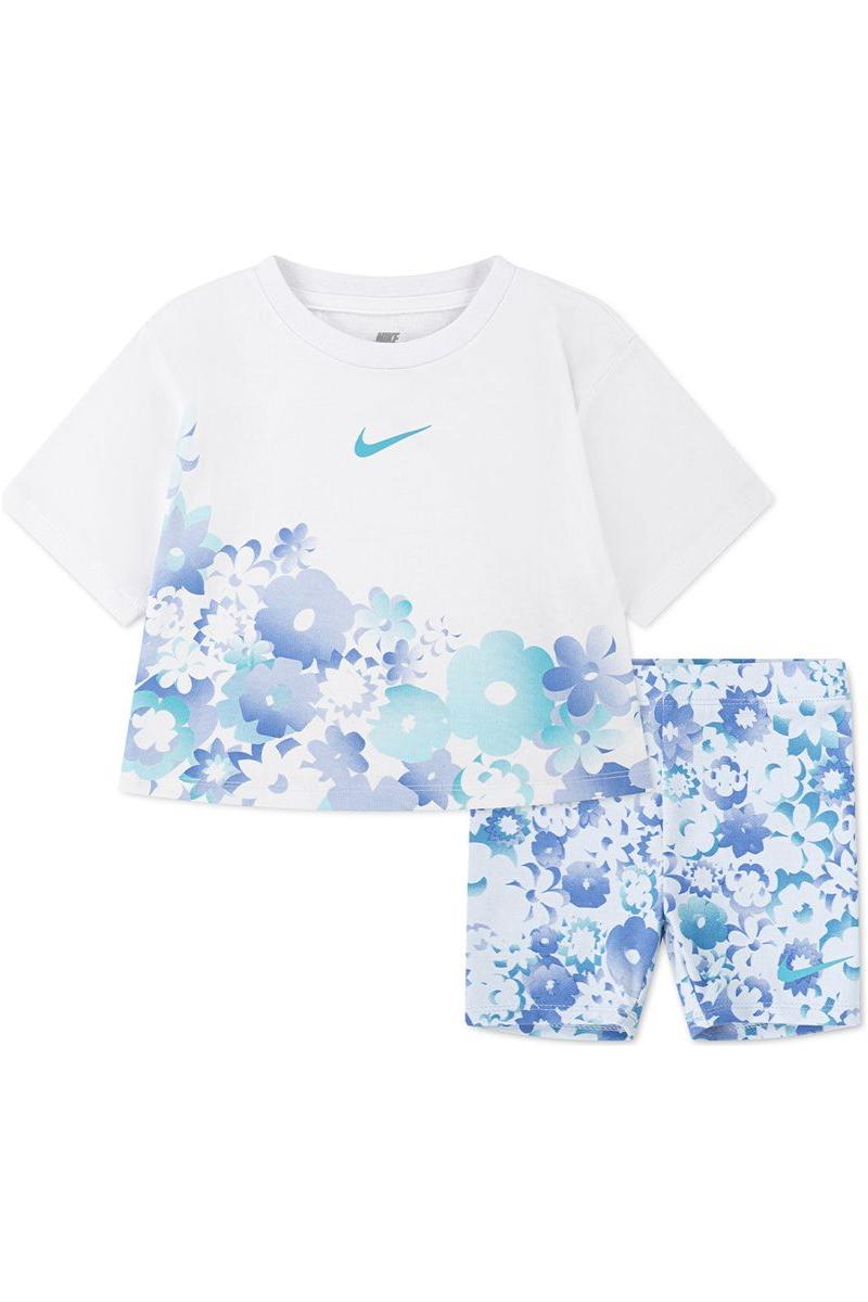 חליפת NIKE FLOW-RAL AOP BIKE פרחונית לילדות