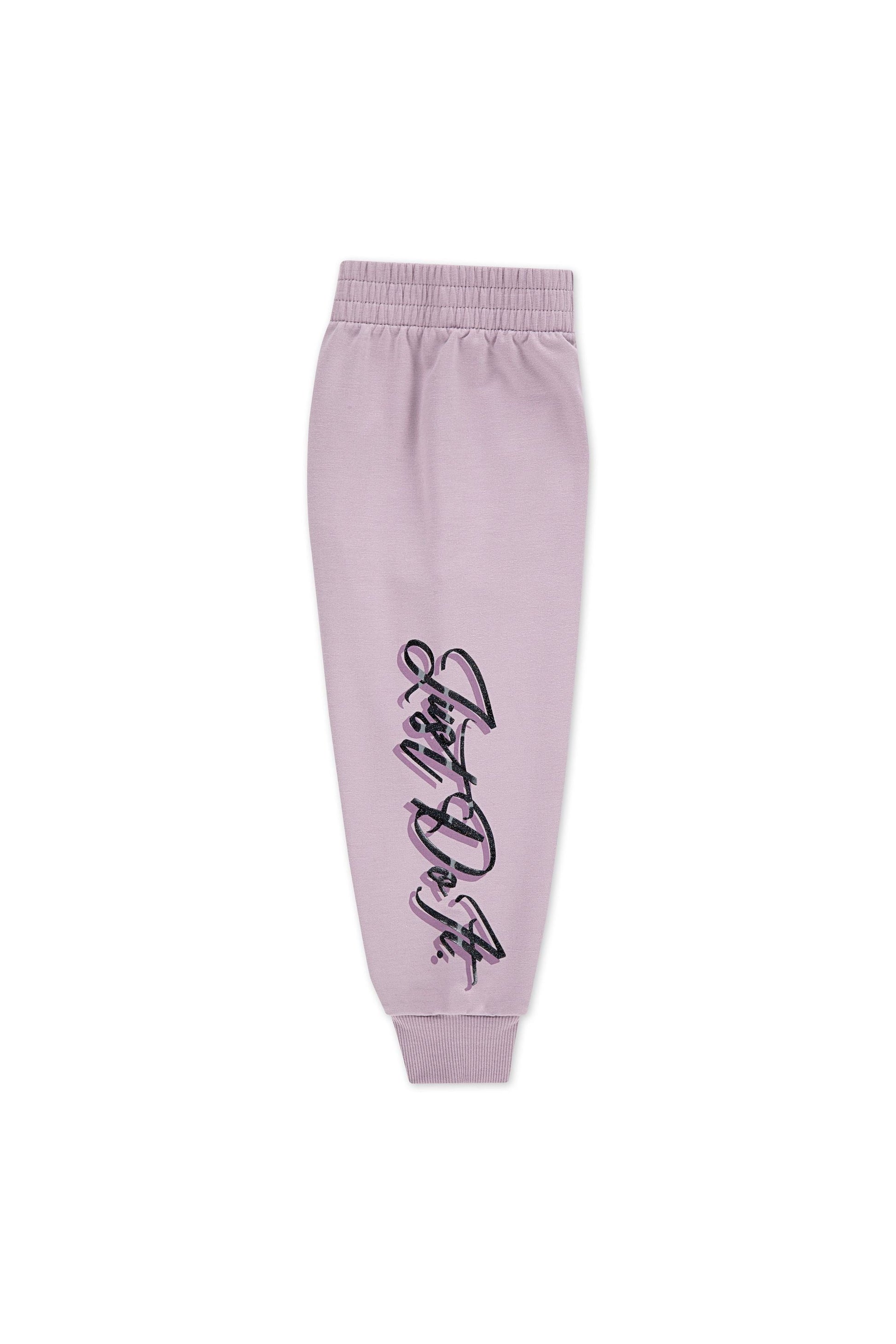 חליפת טרנינג NIKEעם קפוצ'ון והדפס לוגו גרפי לילדות Pink / 2Y