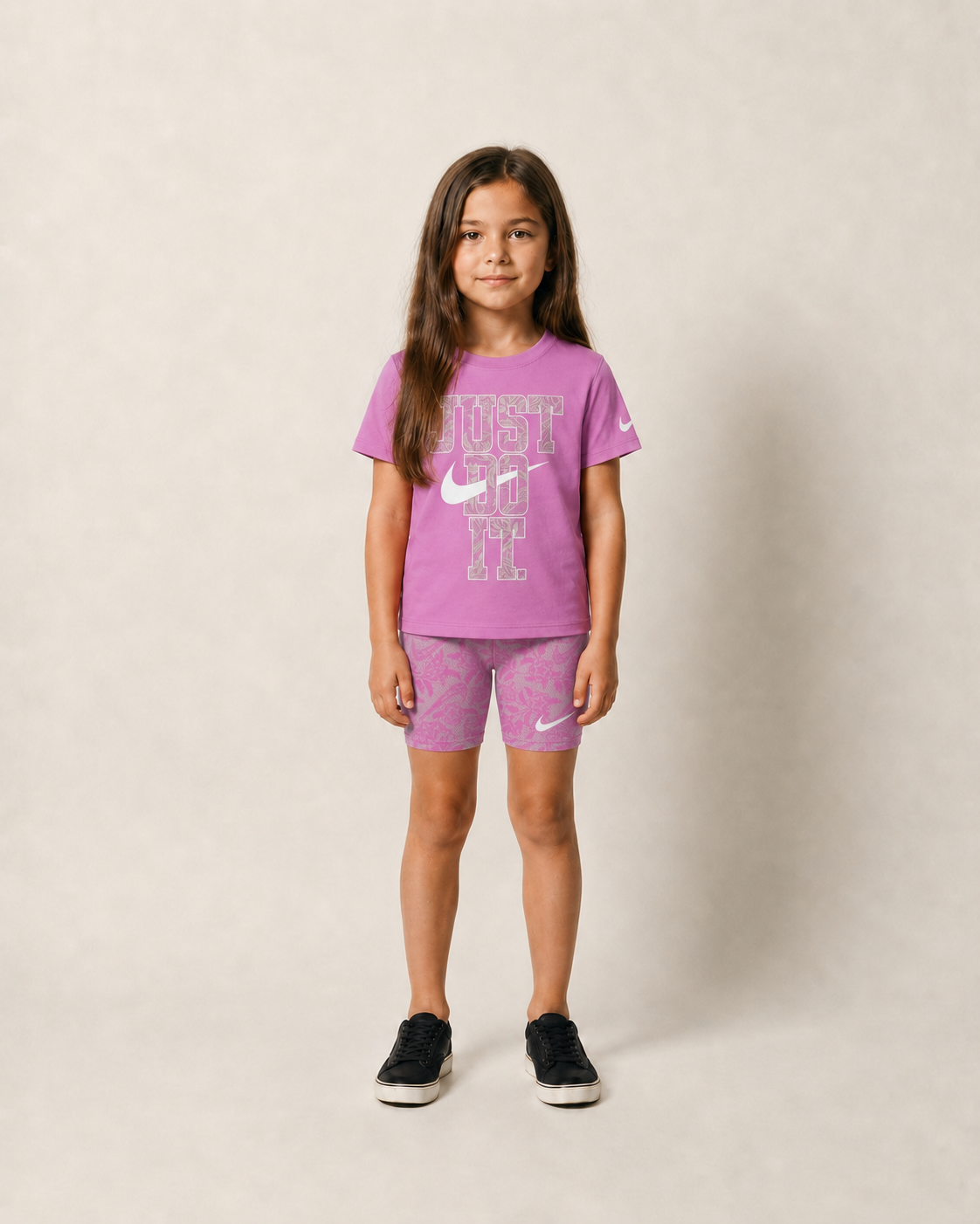לילדות LACE IT UP BIKE NIKE חליפת אקטיב Pink / 2Y