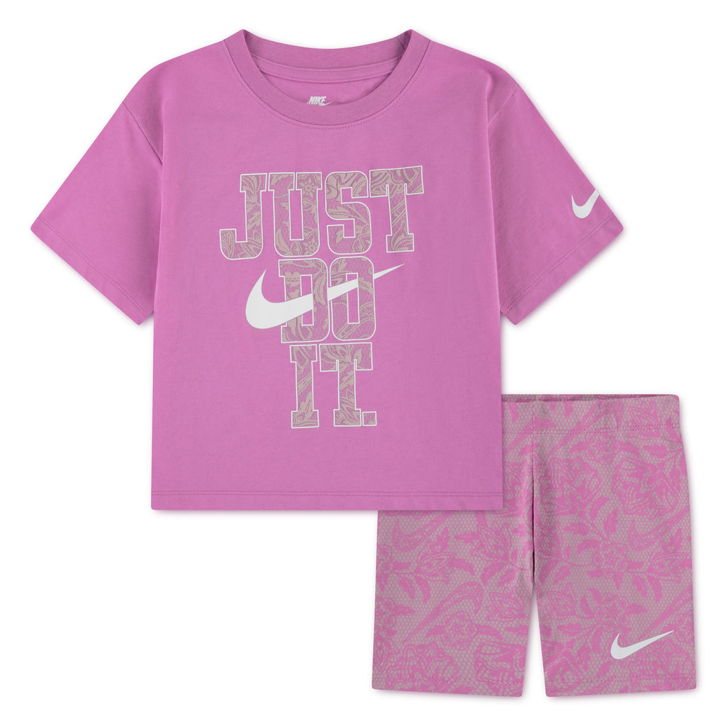 לילדות LACE IT UP BIKE NIKE חליפת אקטיב Pink / 2Y