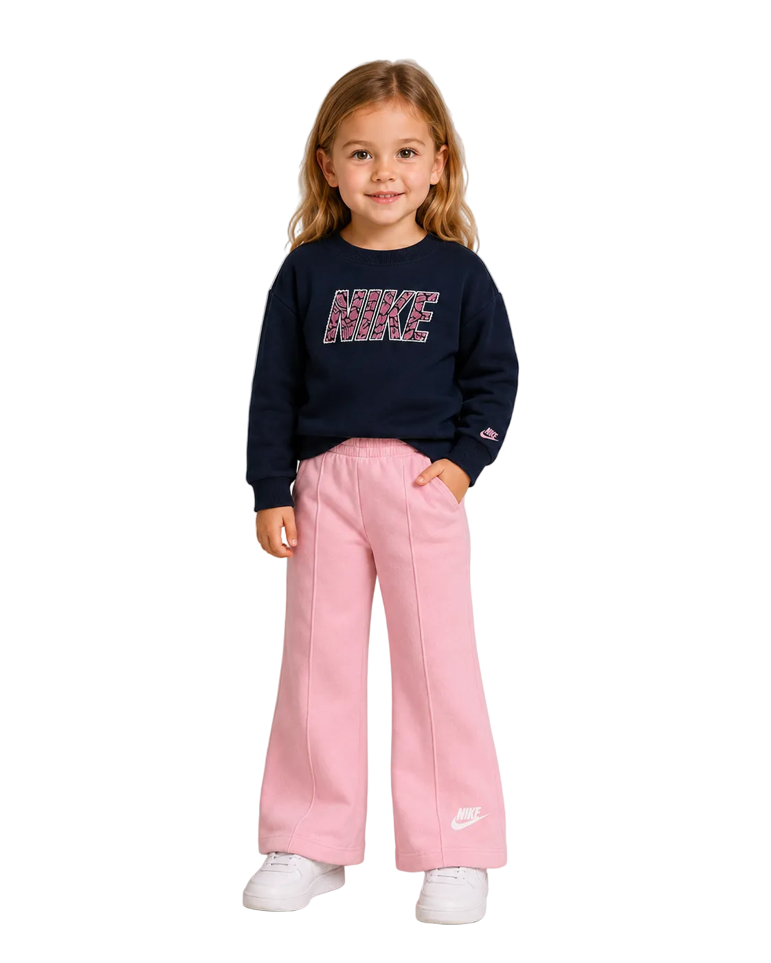 חליפת טרנינג NIKE Retro Fleece Wide Leg לילדות