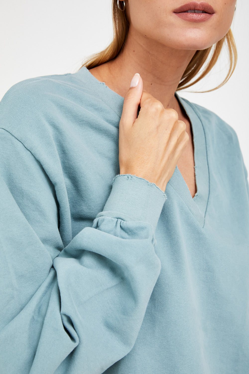 קרופ טופ pure ירוק סלאדין