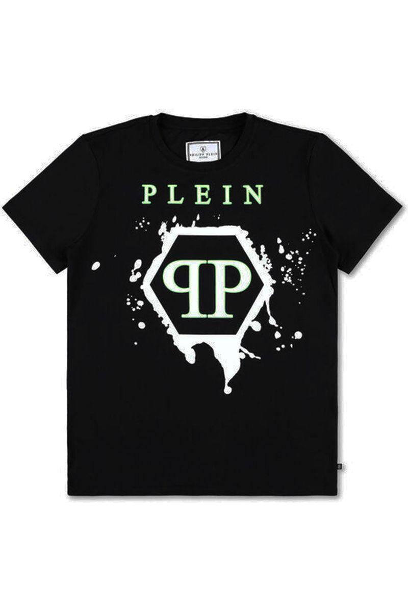 טי שרט PHILLIP PLEIN לוגו משושה ילדים