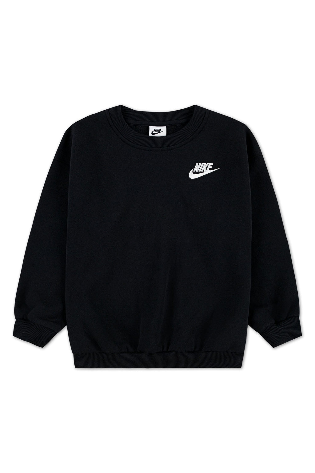 חליפת טייץ NIKE עם סווטשירט תואם ולוגו לילדות BLACK / 4XY