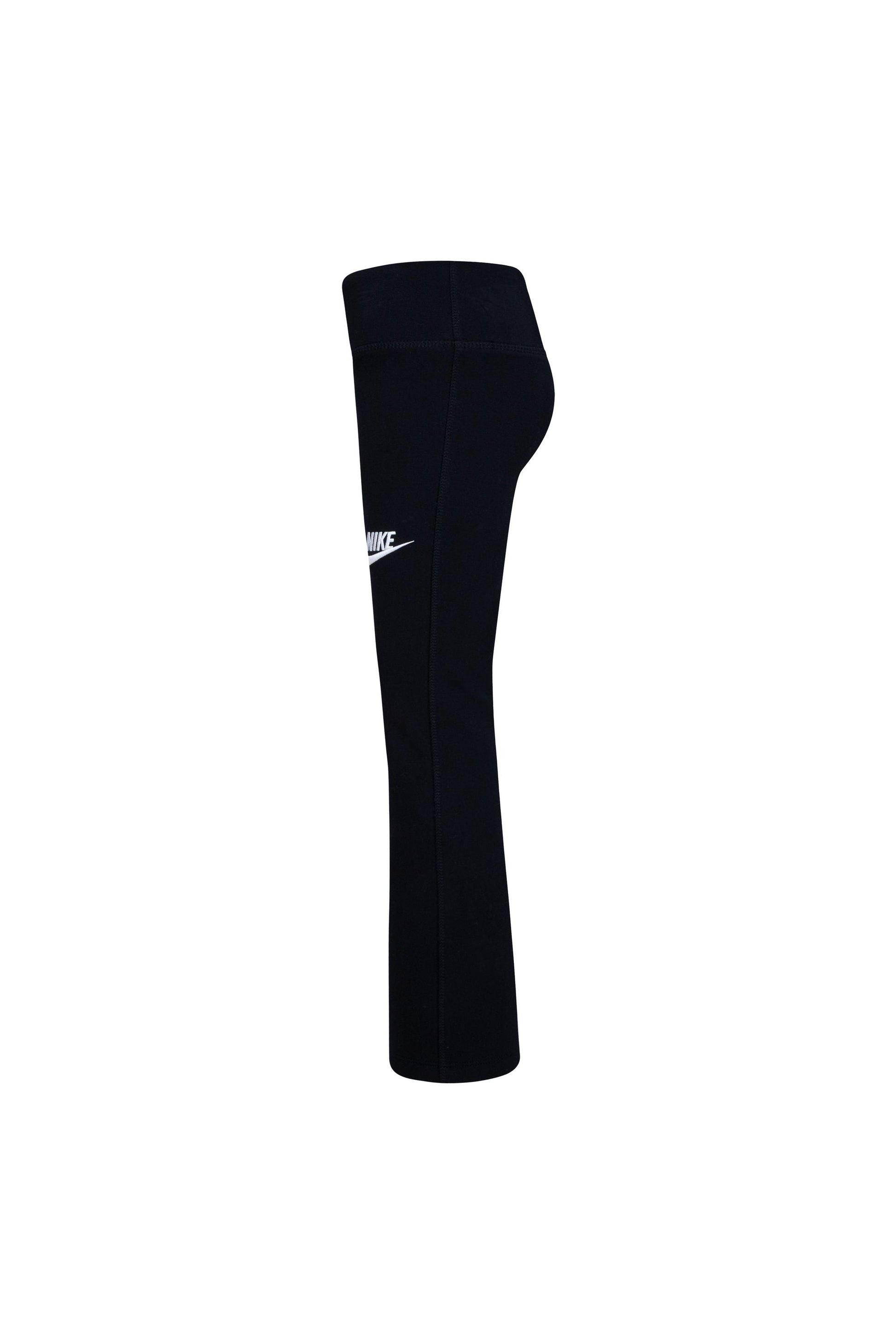 חליפת טייץ NIKE עם סווטשירט תואם ולוגו לילדות BLACK / 4XY