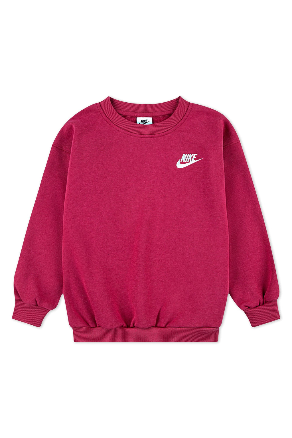 חליפת טייץ NIKE עם סווטשירט תואם ולוגו לילדות Pink / 4XY