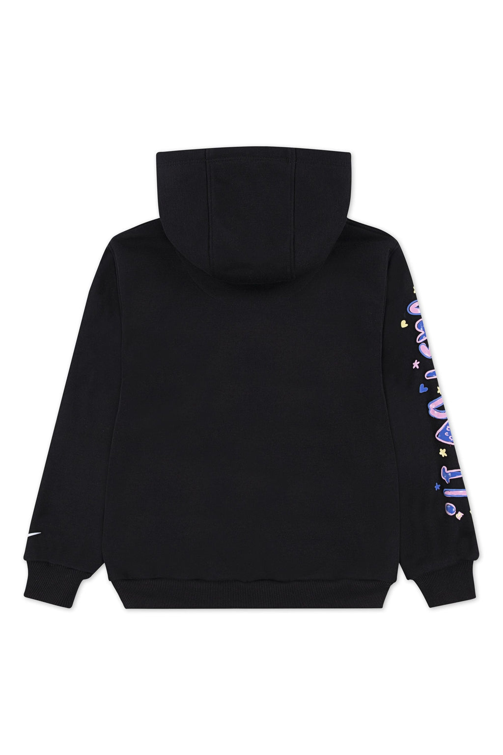 חליפת טרנינג NIKE הדפס לוגו צבעוני בחזית לילדות BLACK / 4XY