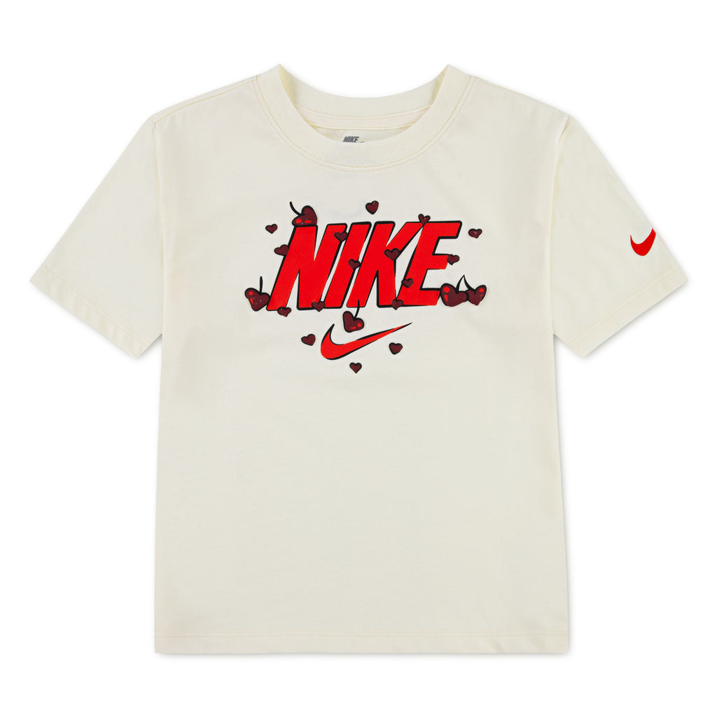 לילדות CHERRY BOXY TEE NIKE חליפת חצאית BROWN / 4XY
