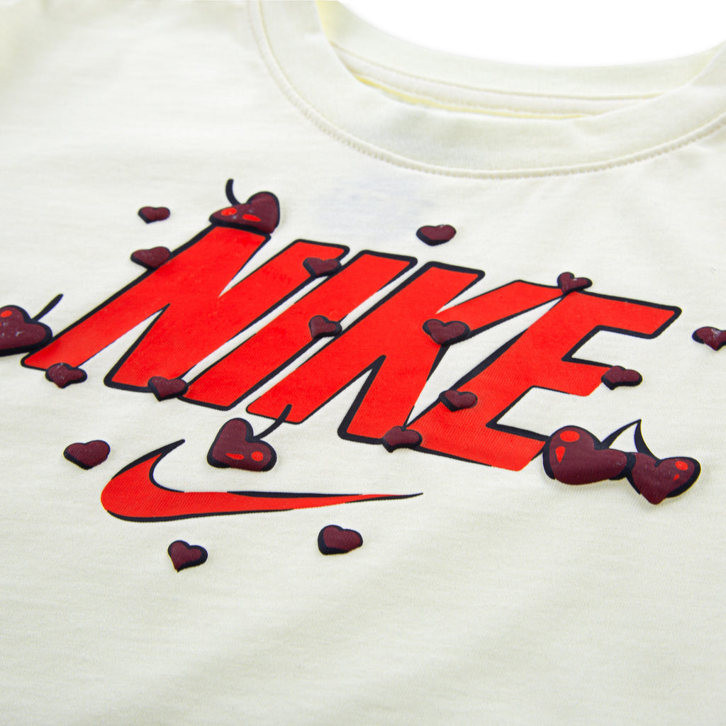 לילדות CHERRY BOXY TEE NIKE חליפת חצאית BROWN / 4XY