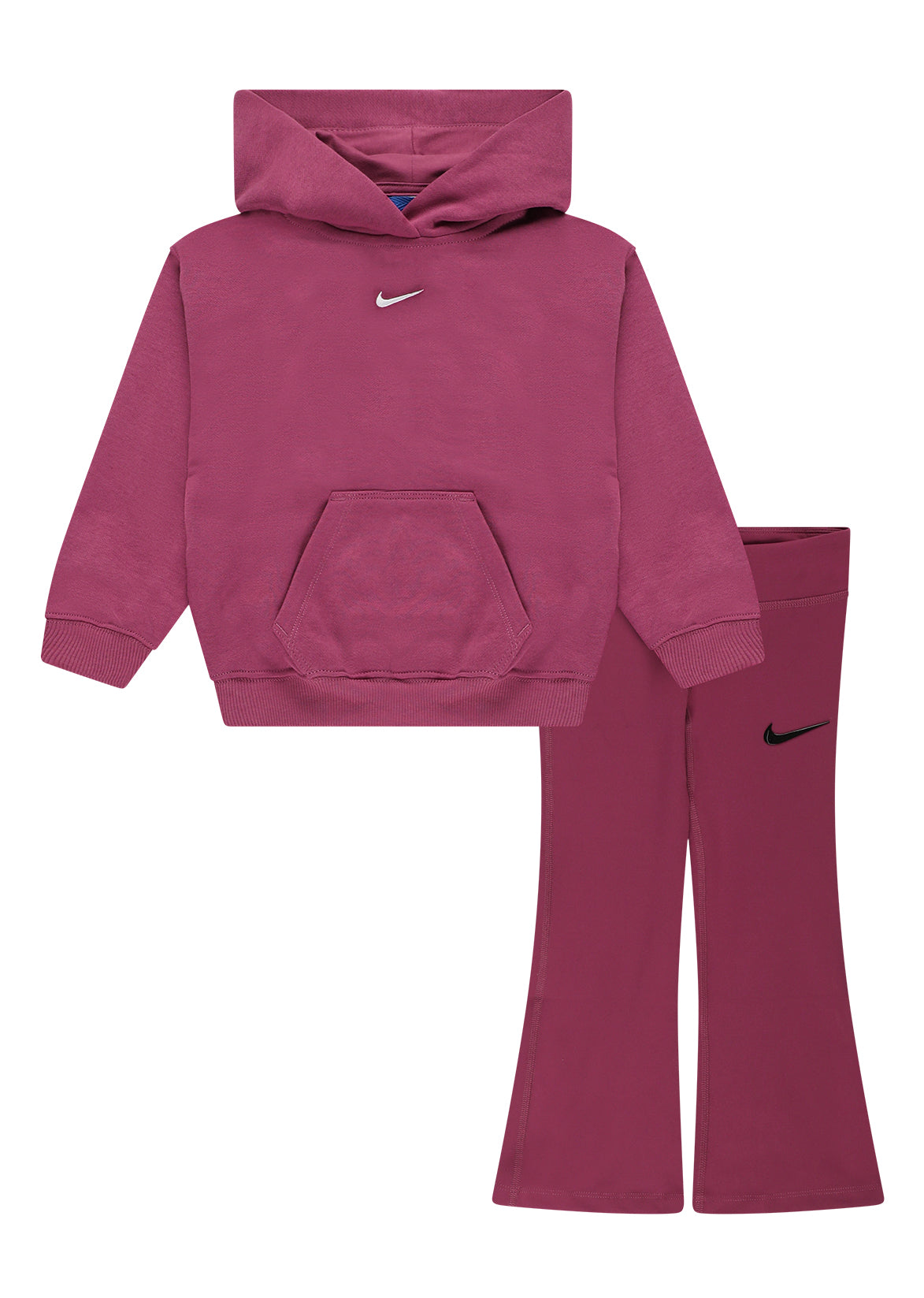חליפת טרנינג NIKE Studio Fleece עם קפוצ׳ון לילדות Pink / 4XY