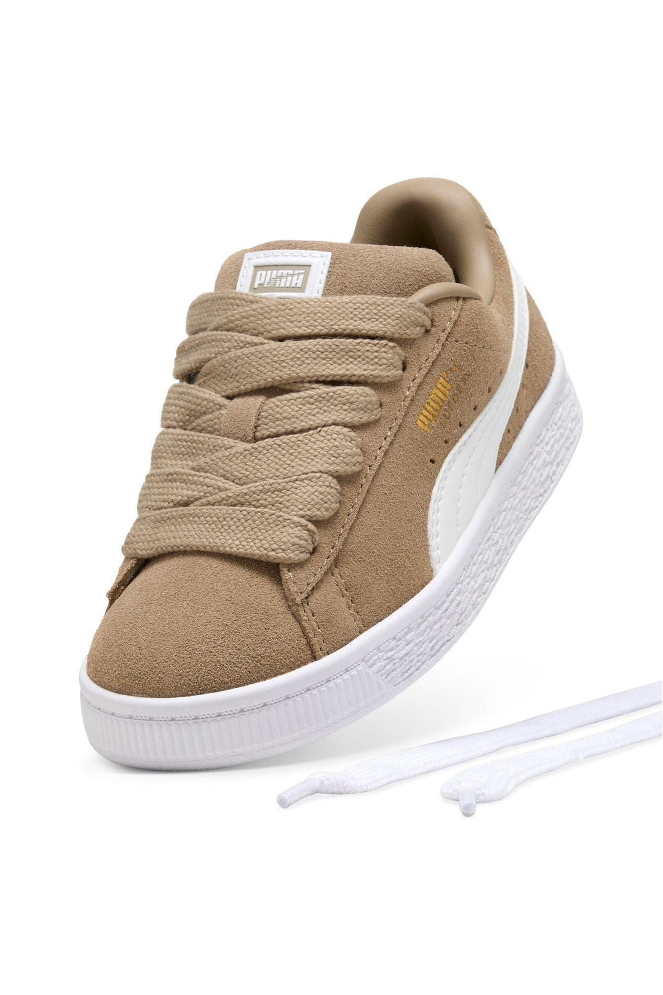 לילדים Suede XL Jr PUMA נעלי BEIGE / 28