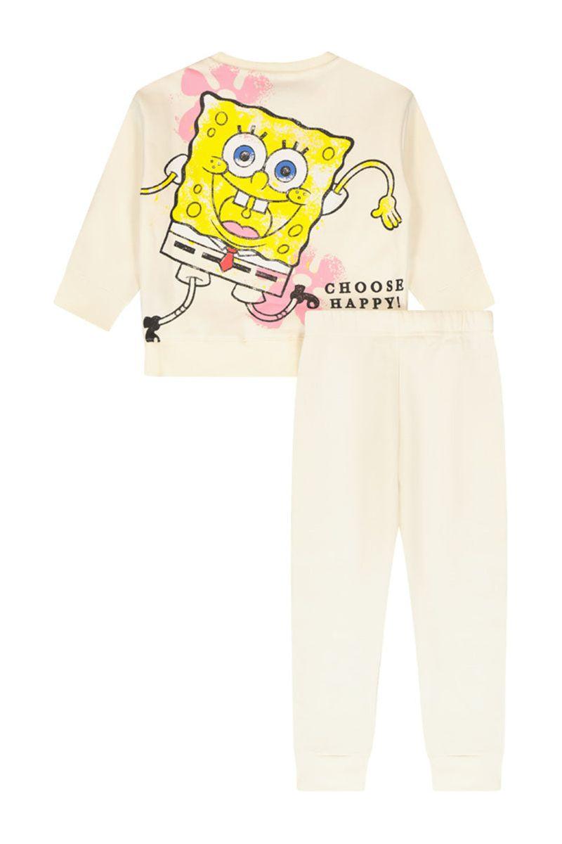 חליפת טרנינג NAMES SQUARE הדפס בוב ספוג אחורי לילדות