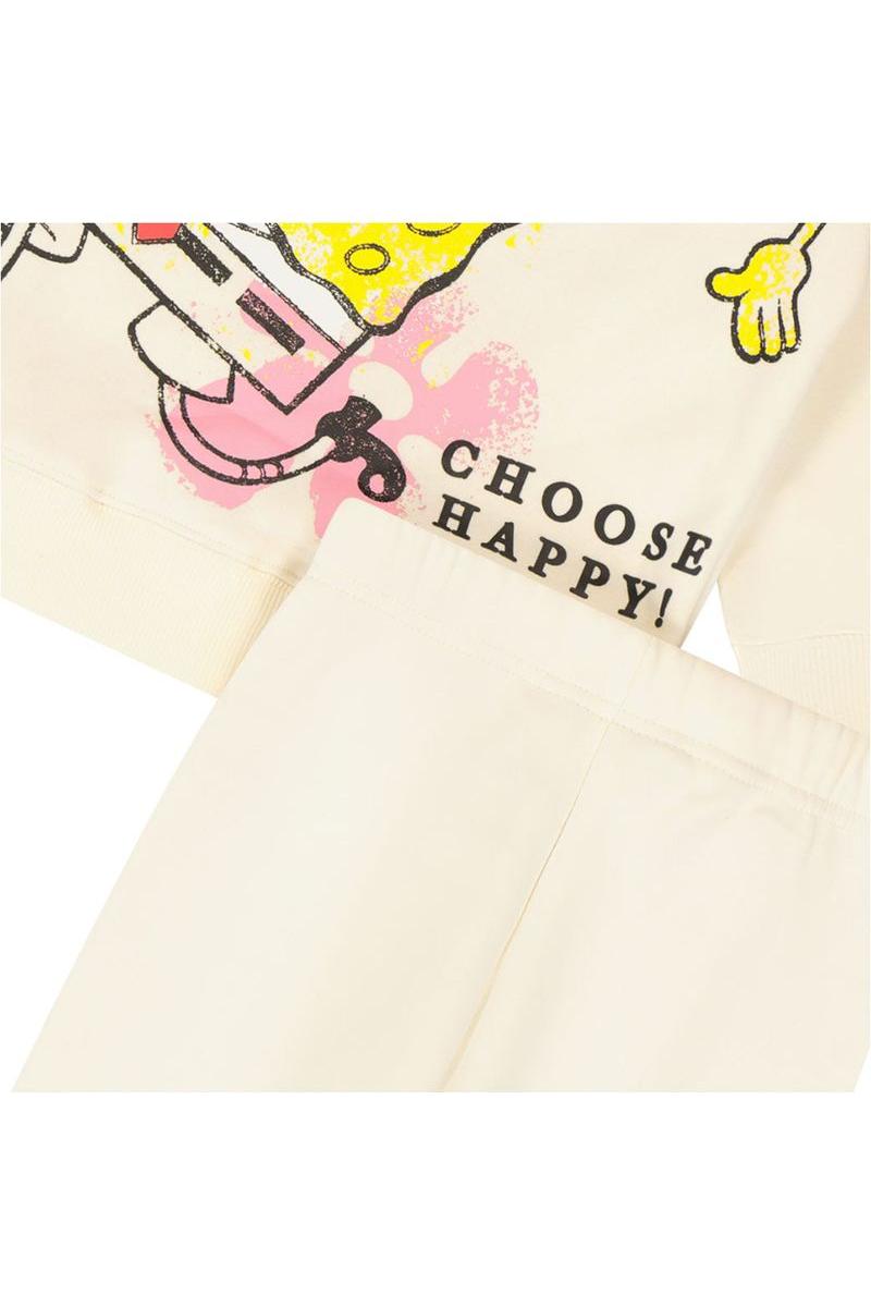 חליפת טרנינג NAMES SQUARE הדפס בוב ספוג אחורי לילדות