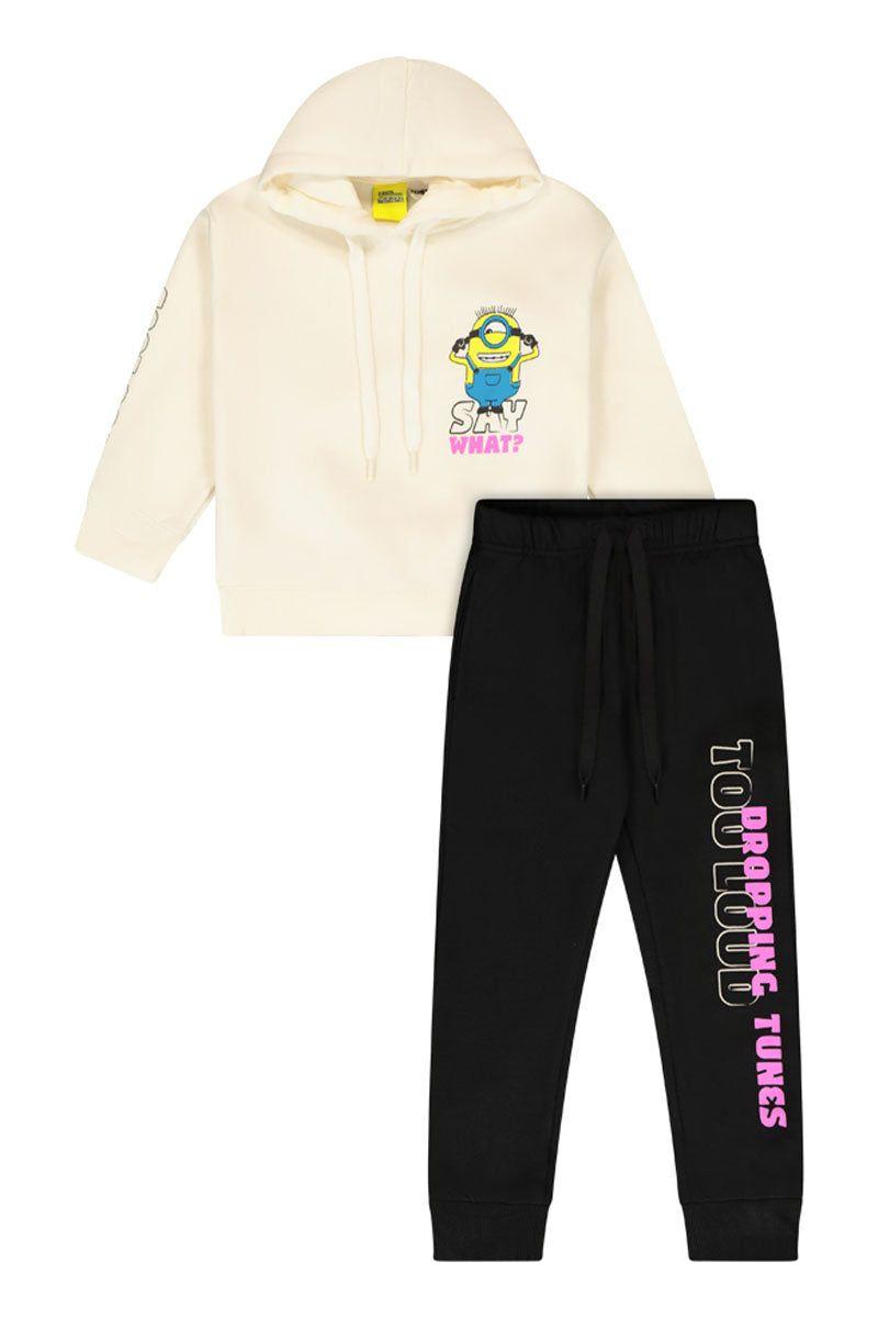 חליפת טרנינג NAMES DROPPING  הדפס MINIOS לילדות