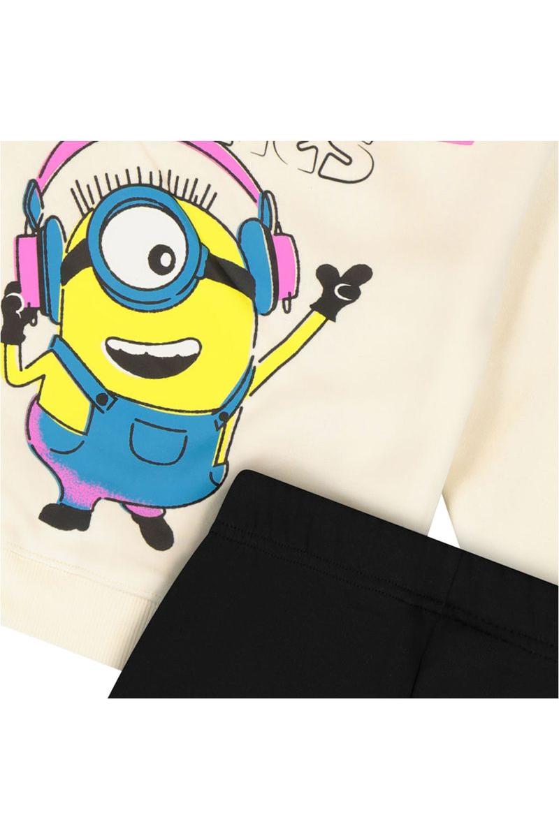 חליפת טרנינג NAMES DROPPING  הדפס MINIOS לילדות