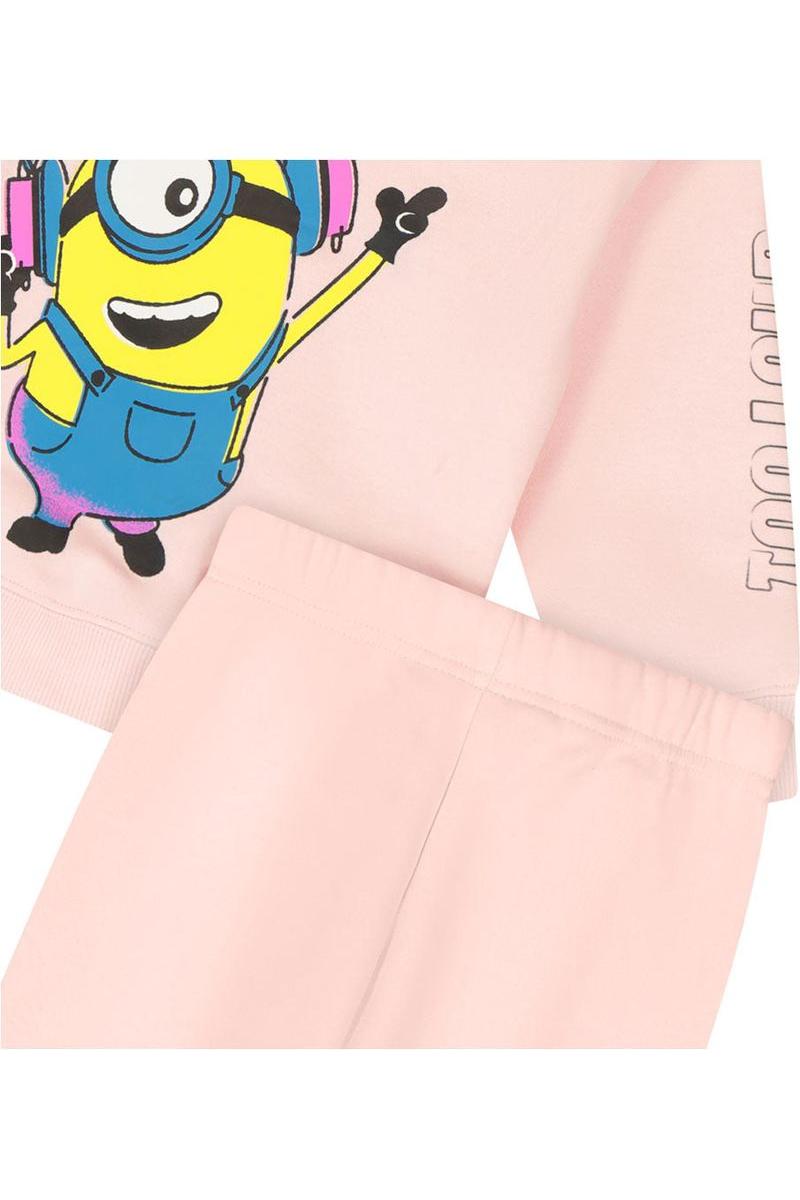 חליפת טרנינג NAMES DROPPING  הדפס MINIOS לילדות