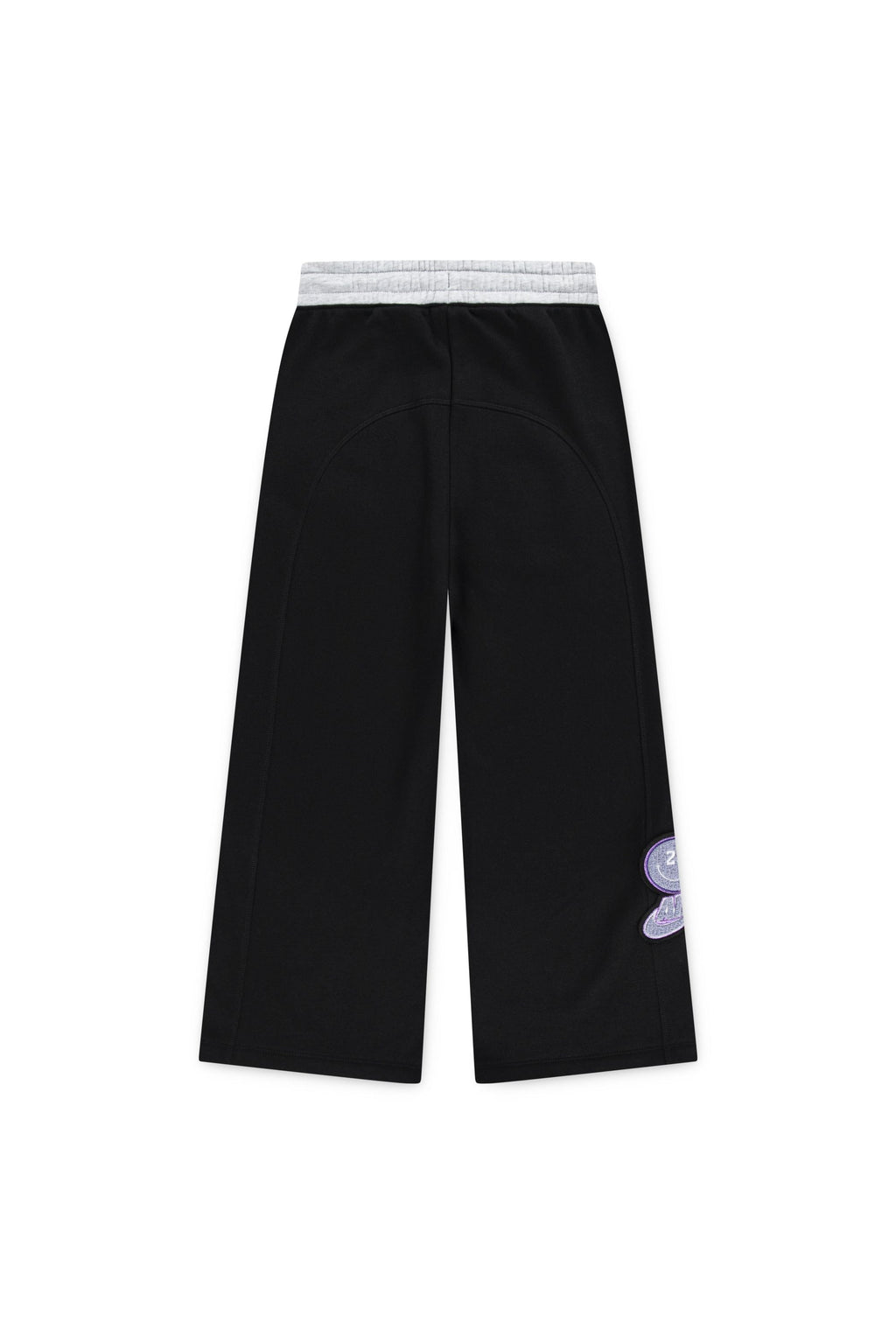 חליפת טרנינג JORDAN עם לוגו גדול וכיתוב מעוצב לילדות BLACK / 12-13Y