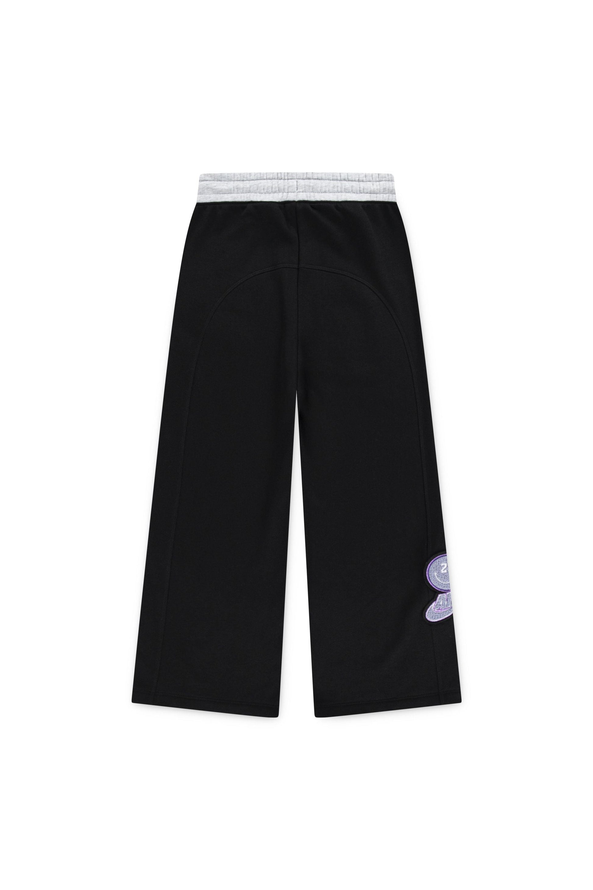 חליפת טרנינג JORDAN עם לוגו גדול וכיתוב מעוצב לילדות BLACK / 12-13Y