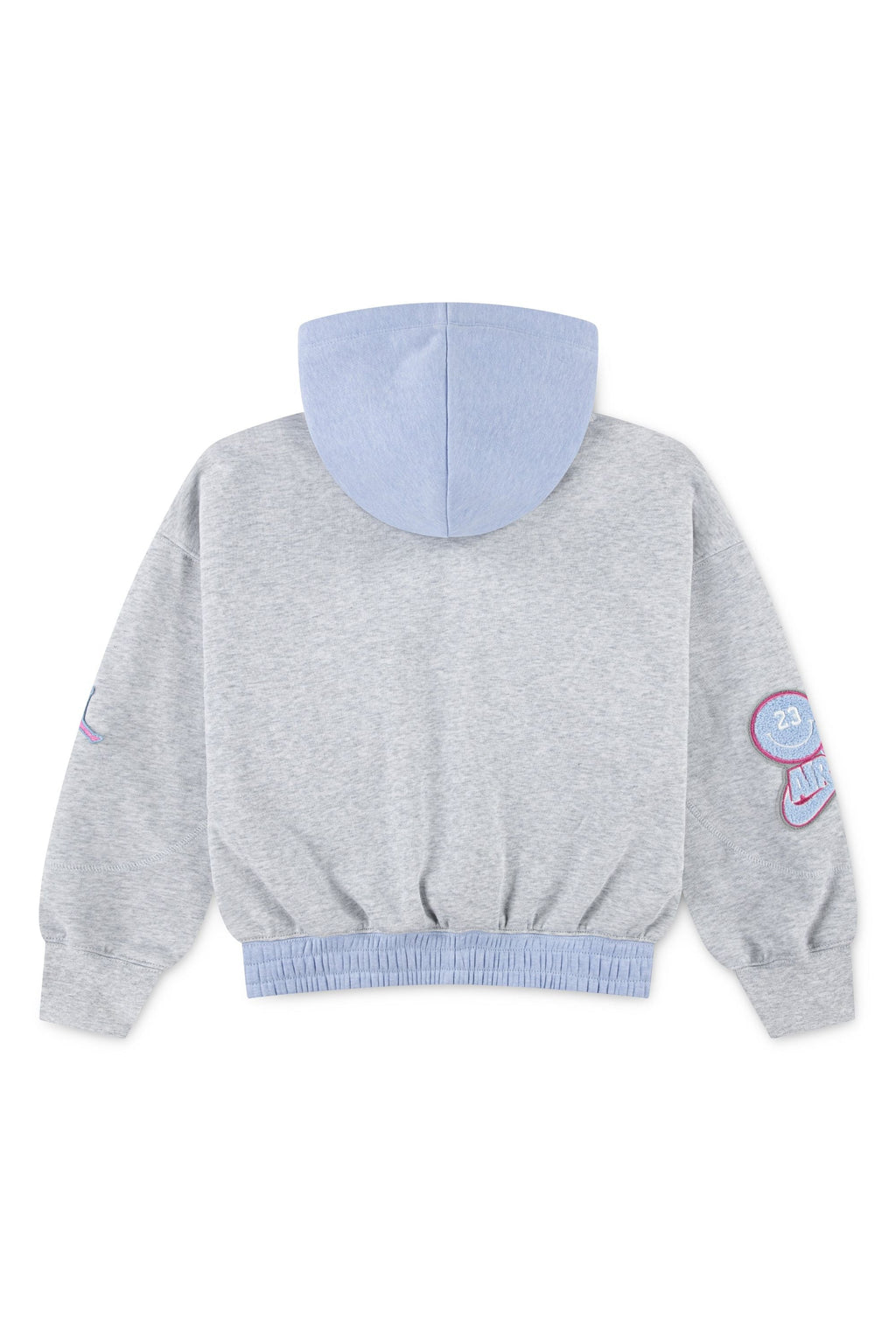 חליפת טרנינג JORDAN עם לוגו גדול וכיתוב מעוצב לילדות BLACK / 12-13Y