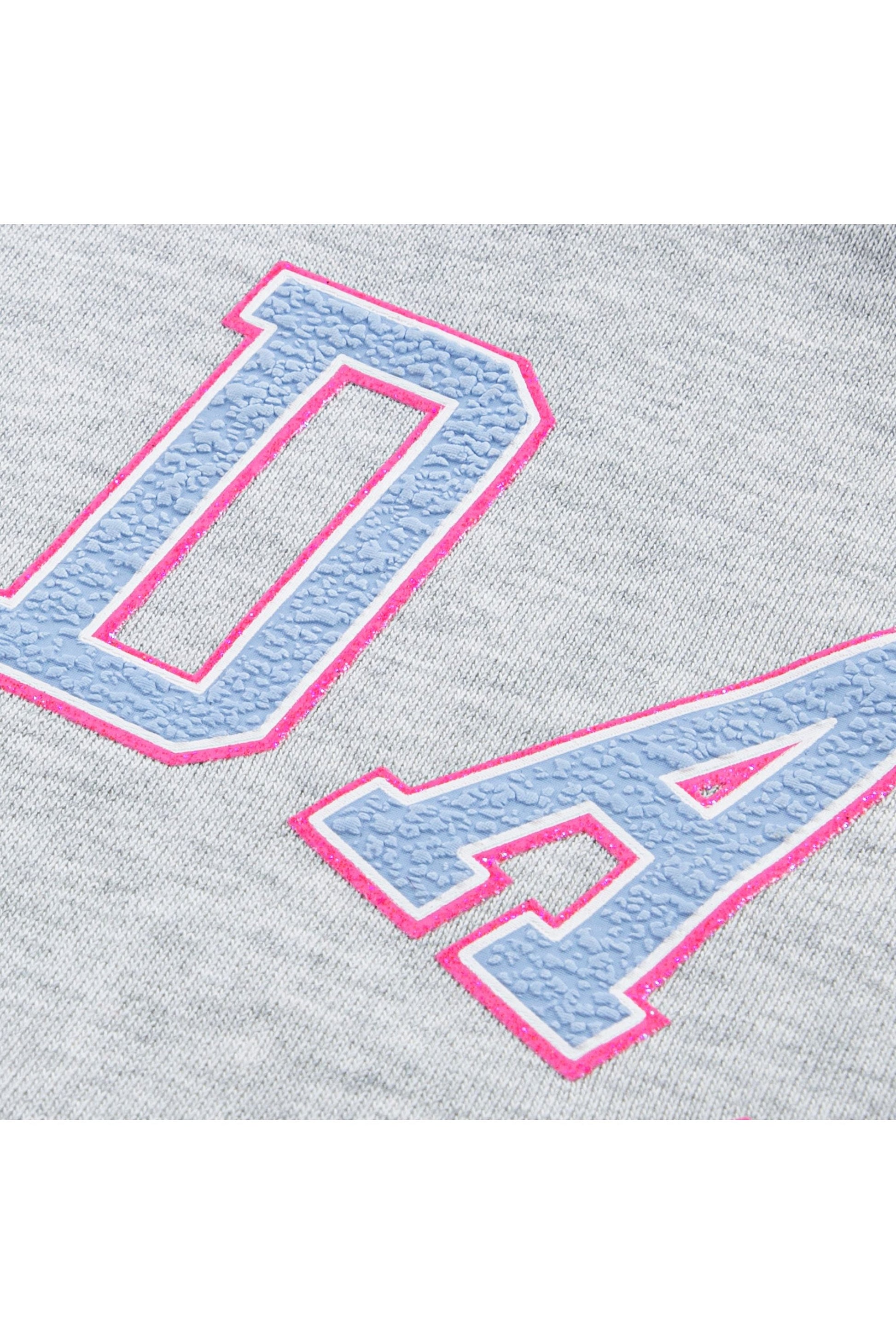 חליפת טרנינג JORDAN עם לוגו גדול וכיתוב מעוצב לילדות BLACK / 12-13Y