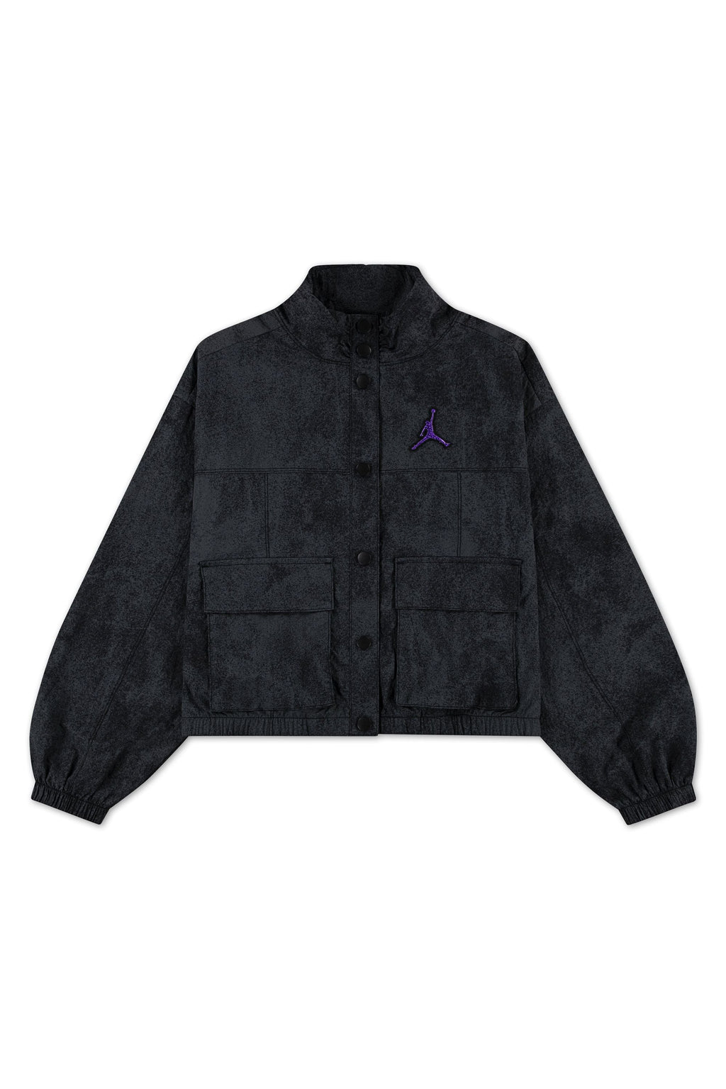 חליפת טרנינג JORDAN מבד טקסטורתי עם כיסים גדולים לילדות BLACK / 12-13Y