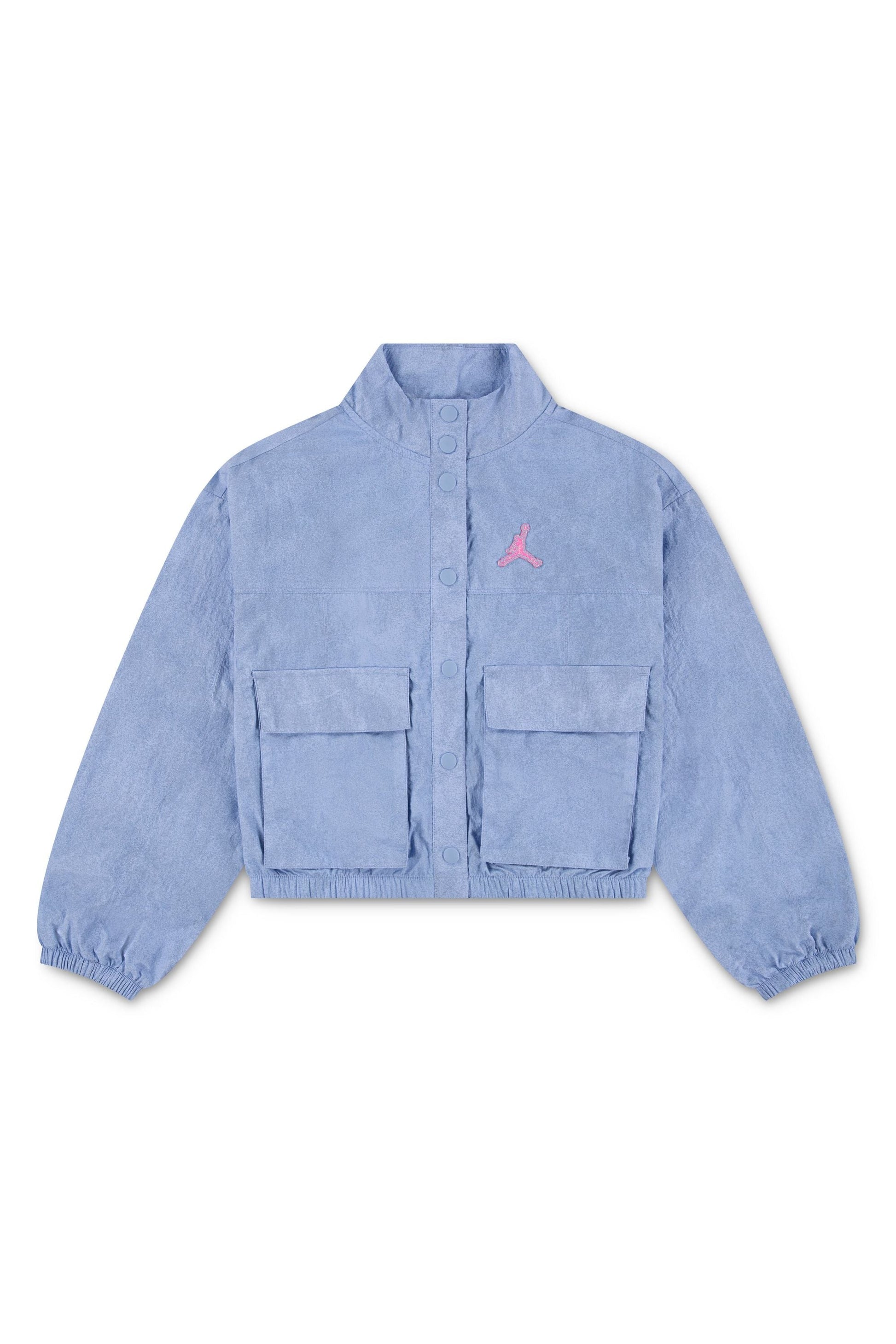 חליפת טרנינג JORDAN מבד טקסטורתי עם כיסים גדולים לילדות BLUE / 12-13Y