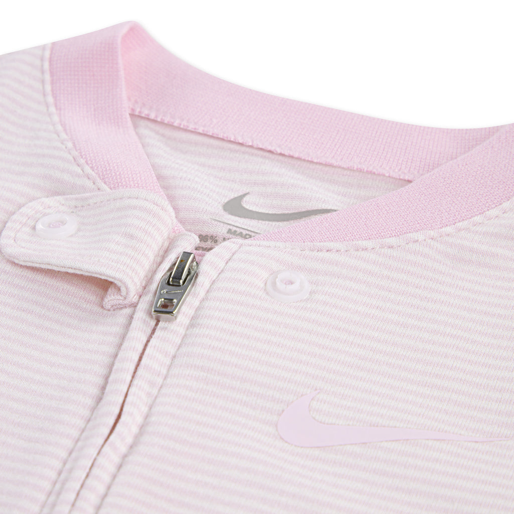 לתינוקות STRIPED FOOTED COVERALL NIKE בגד גוף Pink / NB