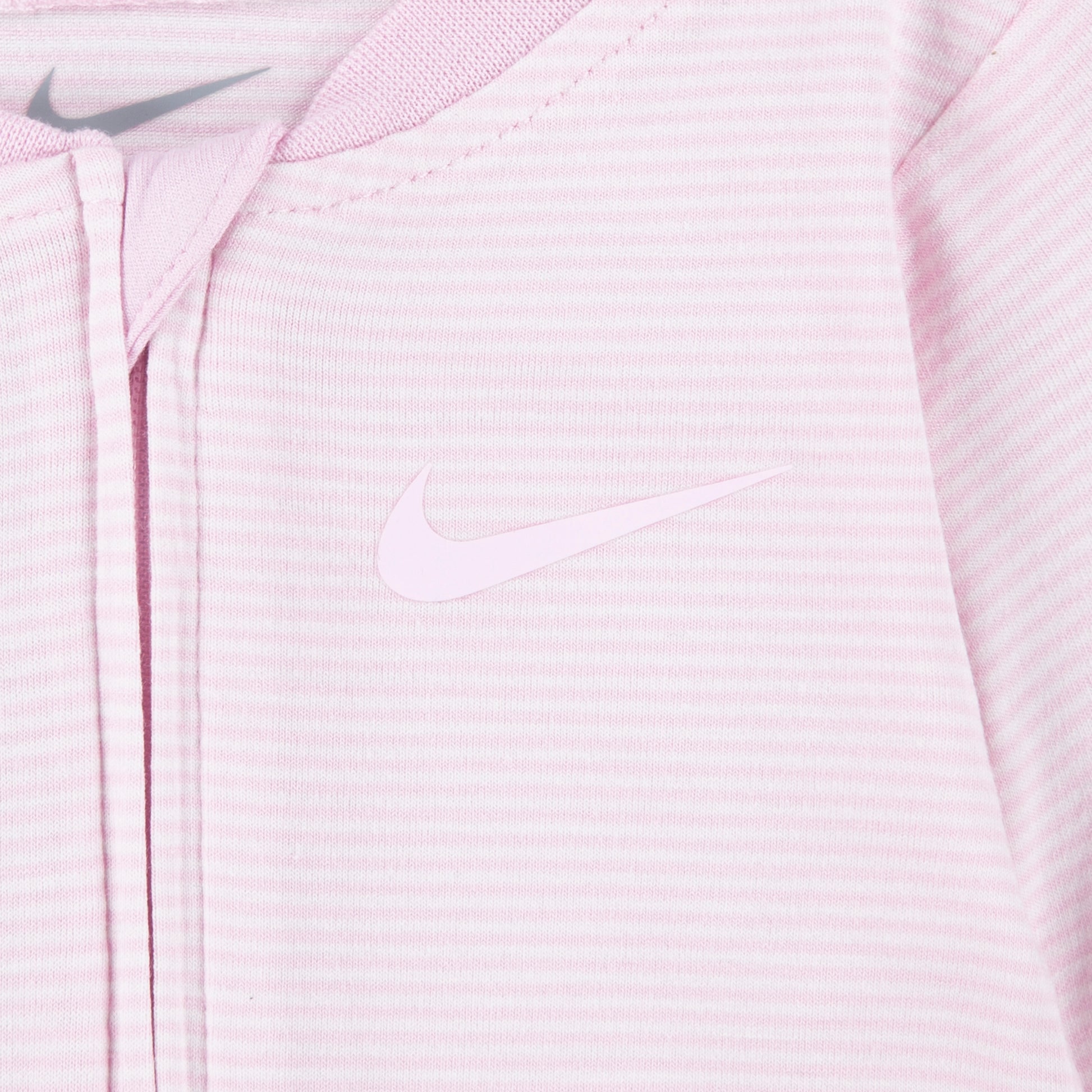 לתינוקות STRIPED FOOTED COVERALL NIKE בגד גוף Pink / NB