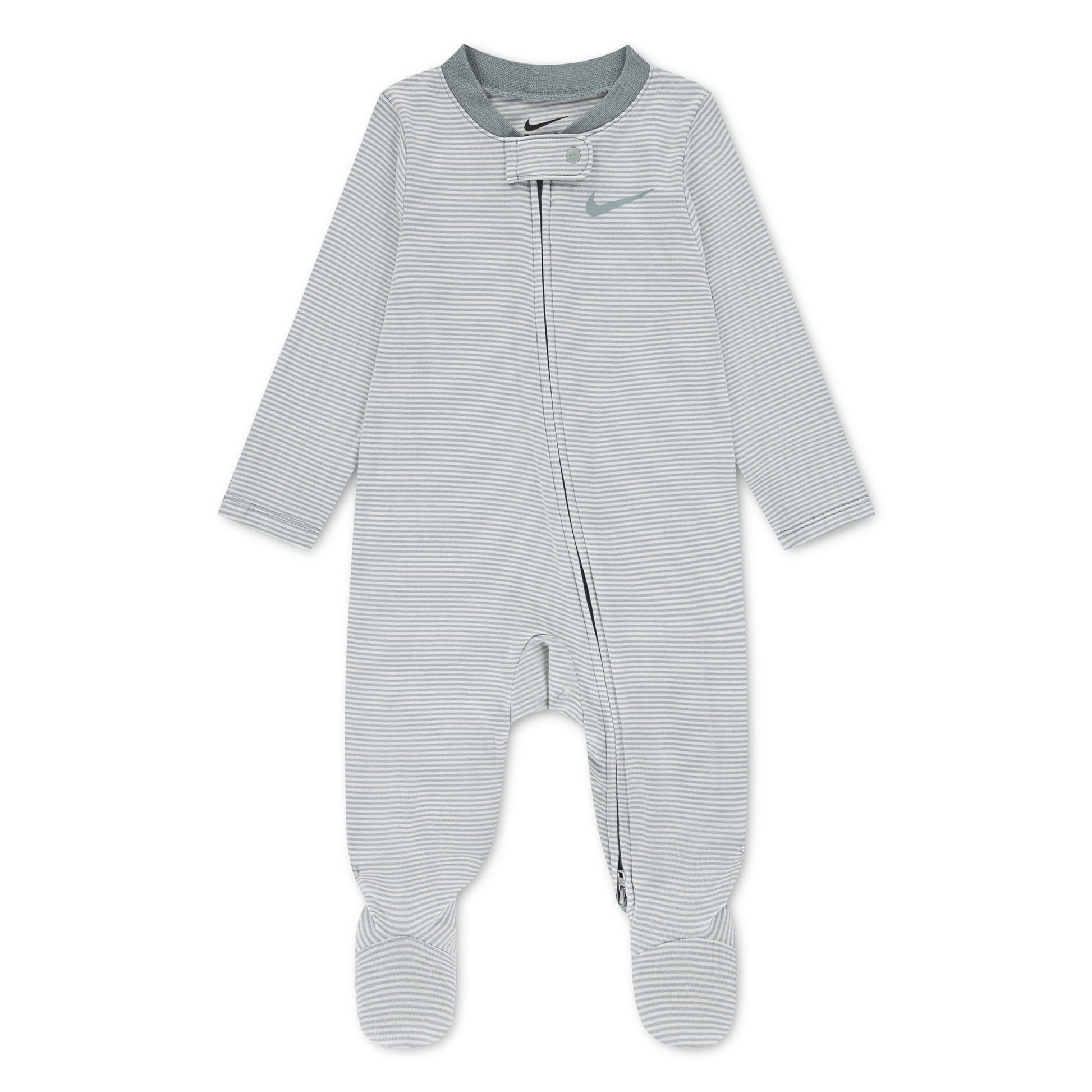לתינוקות STRIPED FOOTED COVERALL NIKE בגד גוף Green / NB