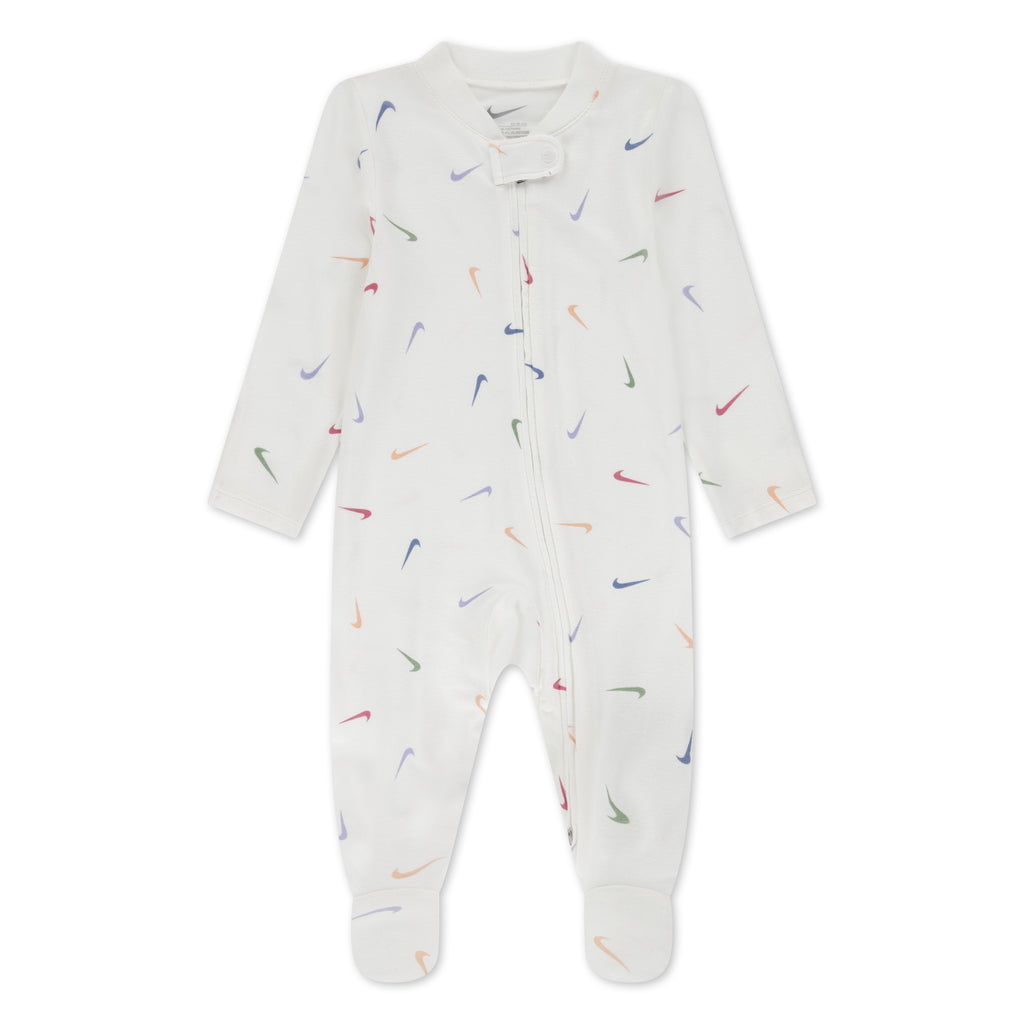 לתינוקות AOP VISCOSE FOOTED COVERALL NIKE בגד גוף WHITE / NB