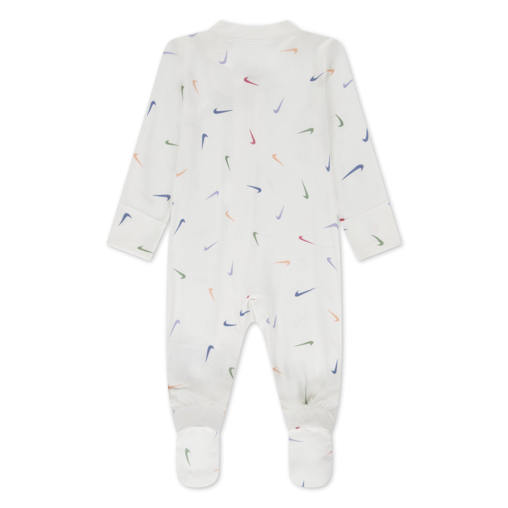 לתינוקות AOP VISCOSE FOOTED COVERALL NIKE בגד גוף WHITE / NB
