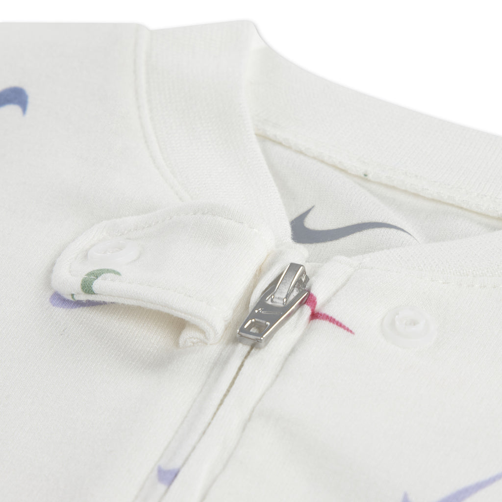 לתינוקות AOP VISCOSE FOOTED COVERALL NIKE בגד גוף WHITE / NB