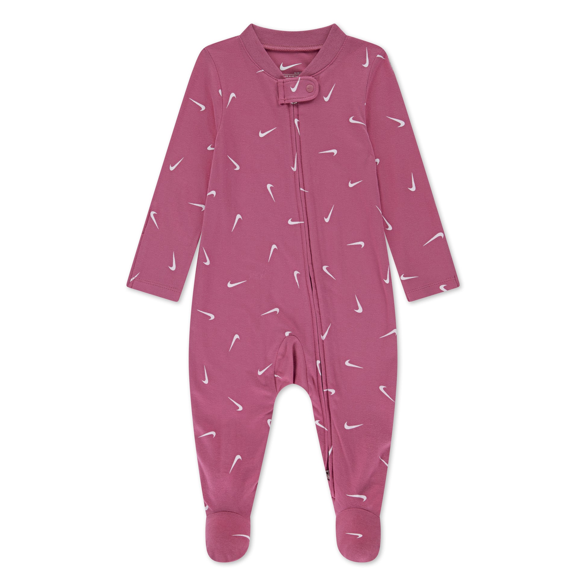 לתינוקות AOP VISCOSE FOOTED COVERALL NIKE בגד גוף Pink / NB