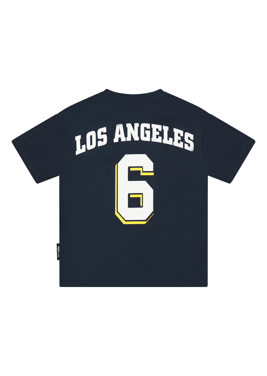 חולצת טישרט NAMES הדפס LOS ANGELES גדול וכדורסל לילדים