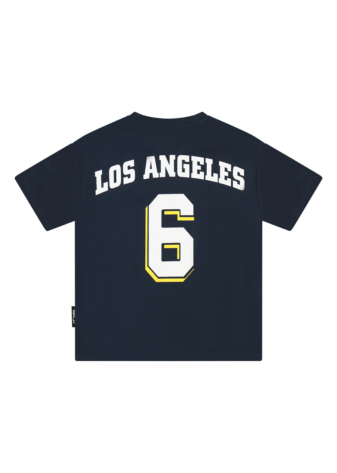 חולצת טישרט NAMES הדפס LOS ANGELES גדול וכדורסל לילדים
