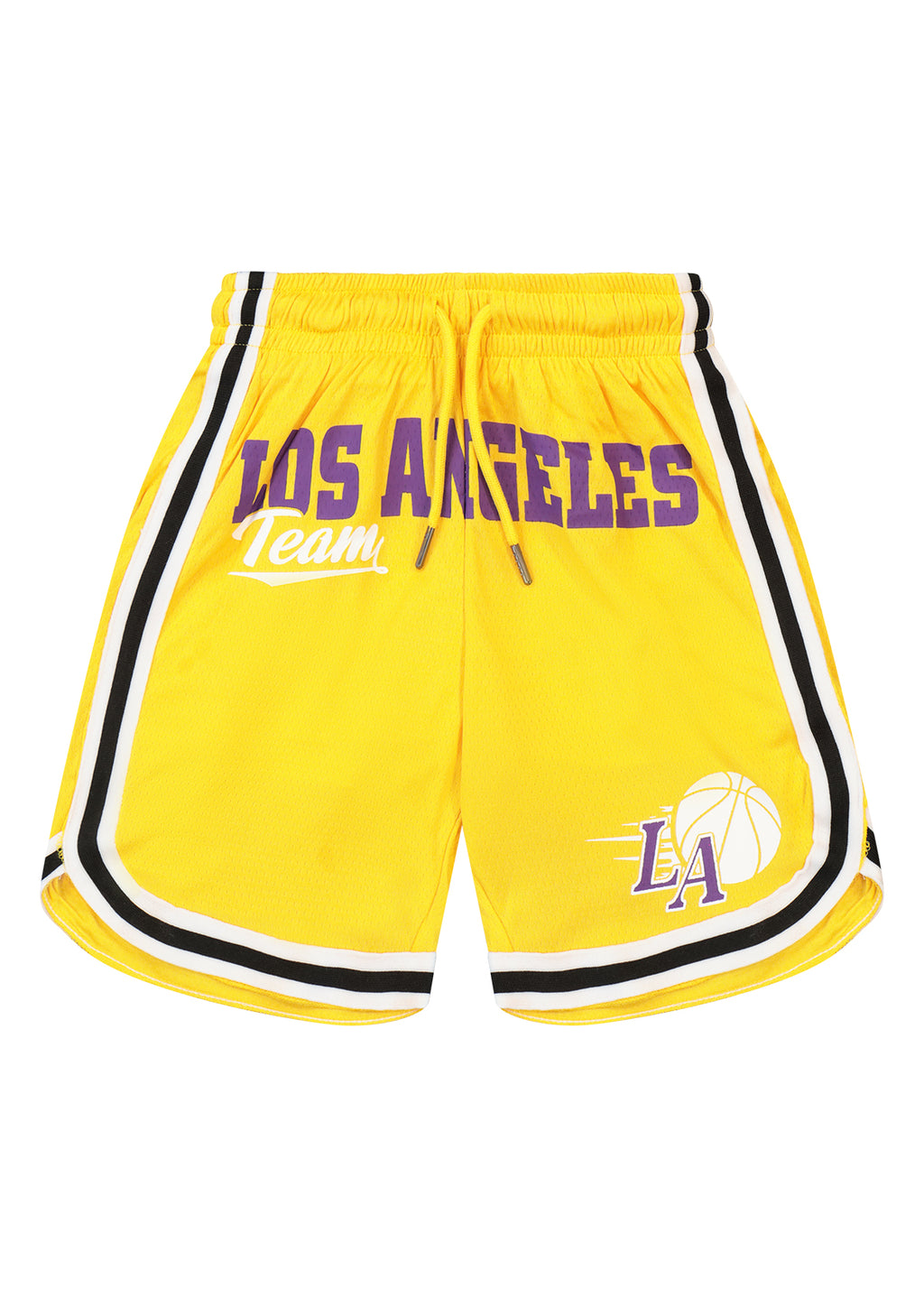 מכנסי שורט NAMES הדפס LOS ANGELES TEAM וגרפיקת עיר לילדים Yellow / 2Y