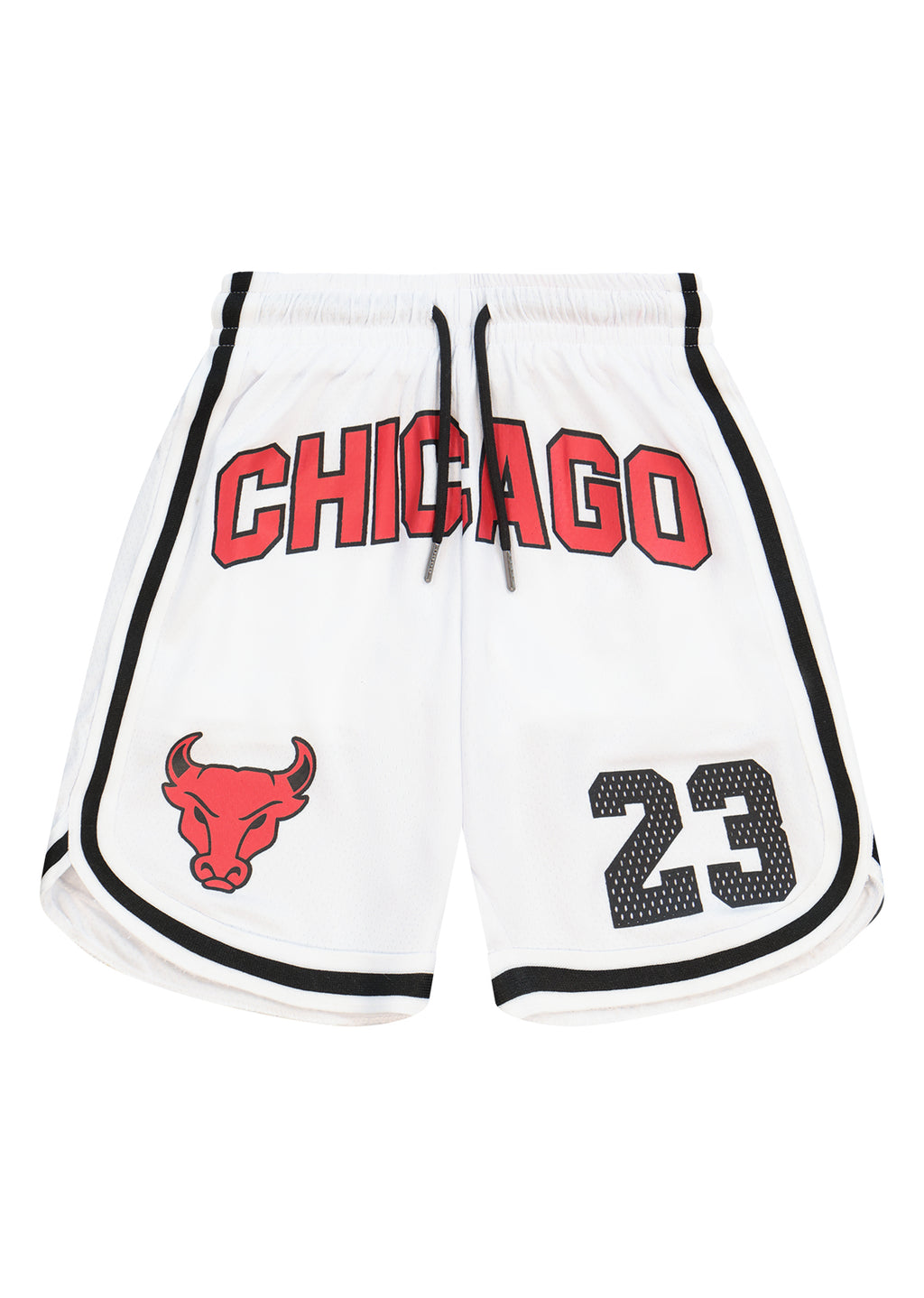 מכנסי שורט NAMES הדפס CHICAGO גדול וסמל שור בצד לילדים