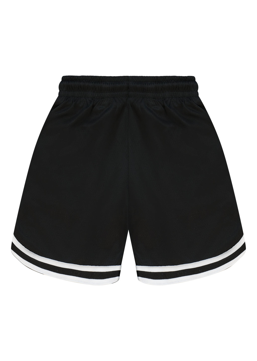 מכנסי שורט NAMES הדפס CHICAGO גדול וסמל שור בצד לילדים BLACK / 2Y
