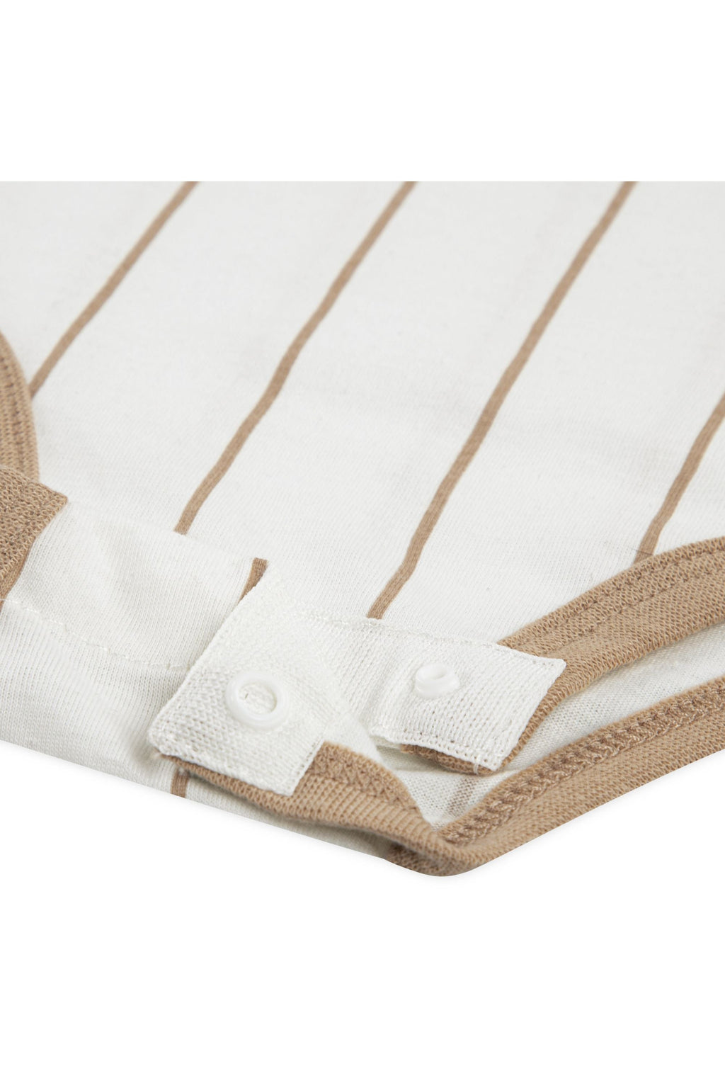 סט חליפת טרנינג JORDAN ובגד גוף עם פסים לתינוקות BEIGE / 12M