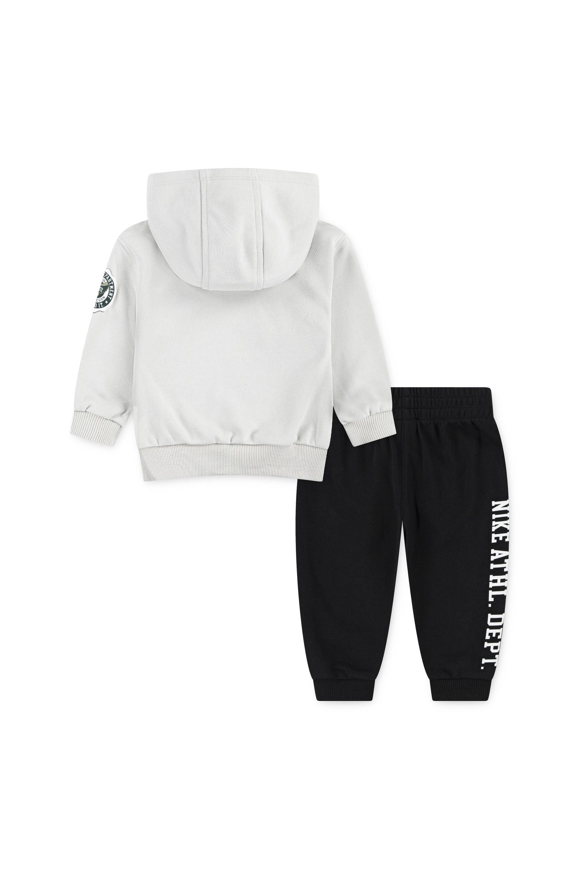 חליפת טרנינג NIKE  עם קפוצ'ון והדפסי לוגו לתינוקות BLACK / 12M