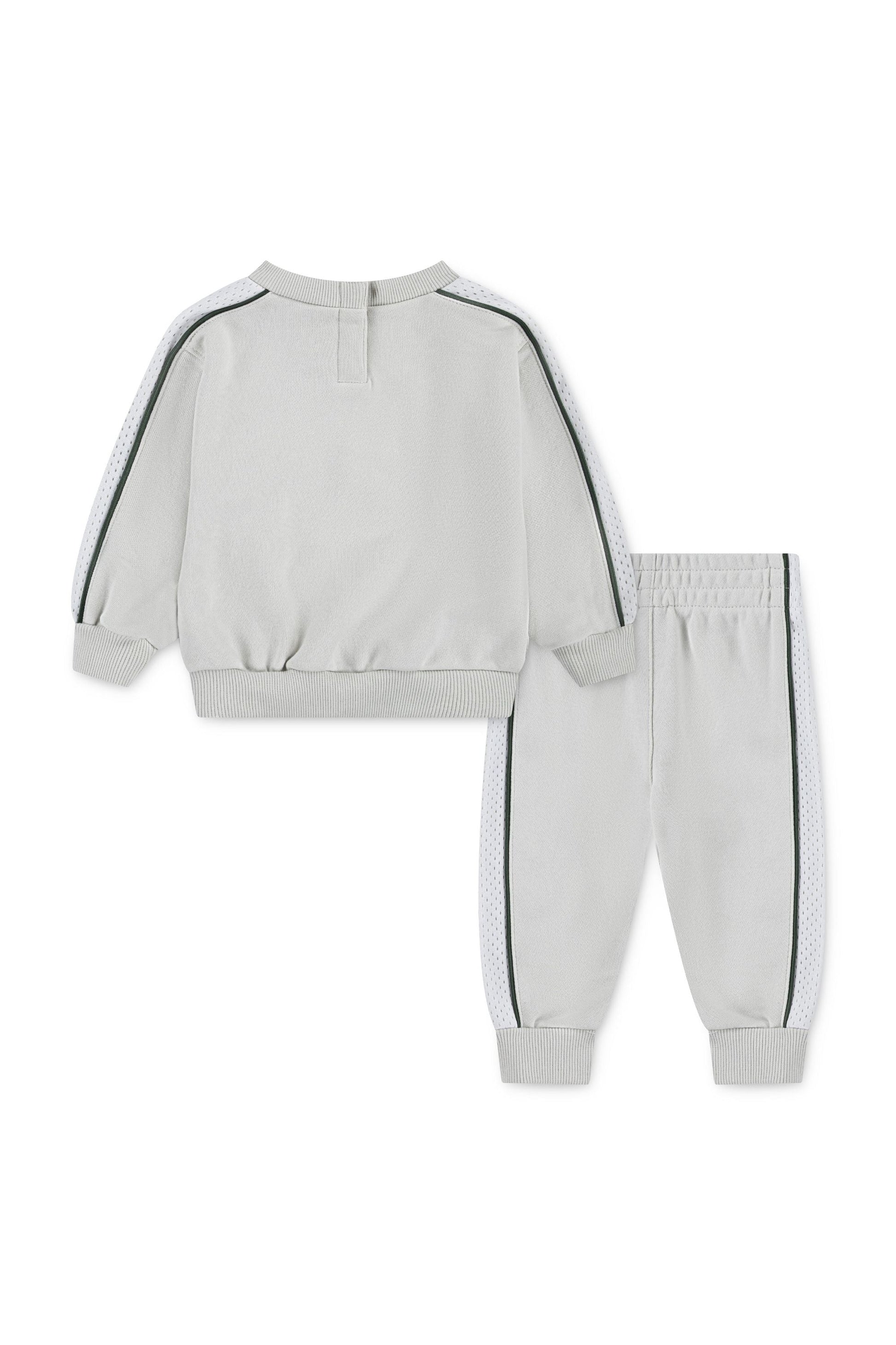 חליפת טרנינג NIKE הדפס בסגנון קולג'  לתינוקות BLACK / 12M