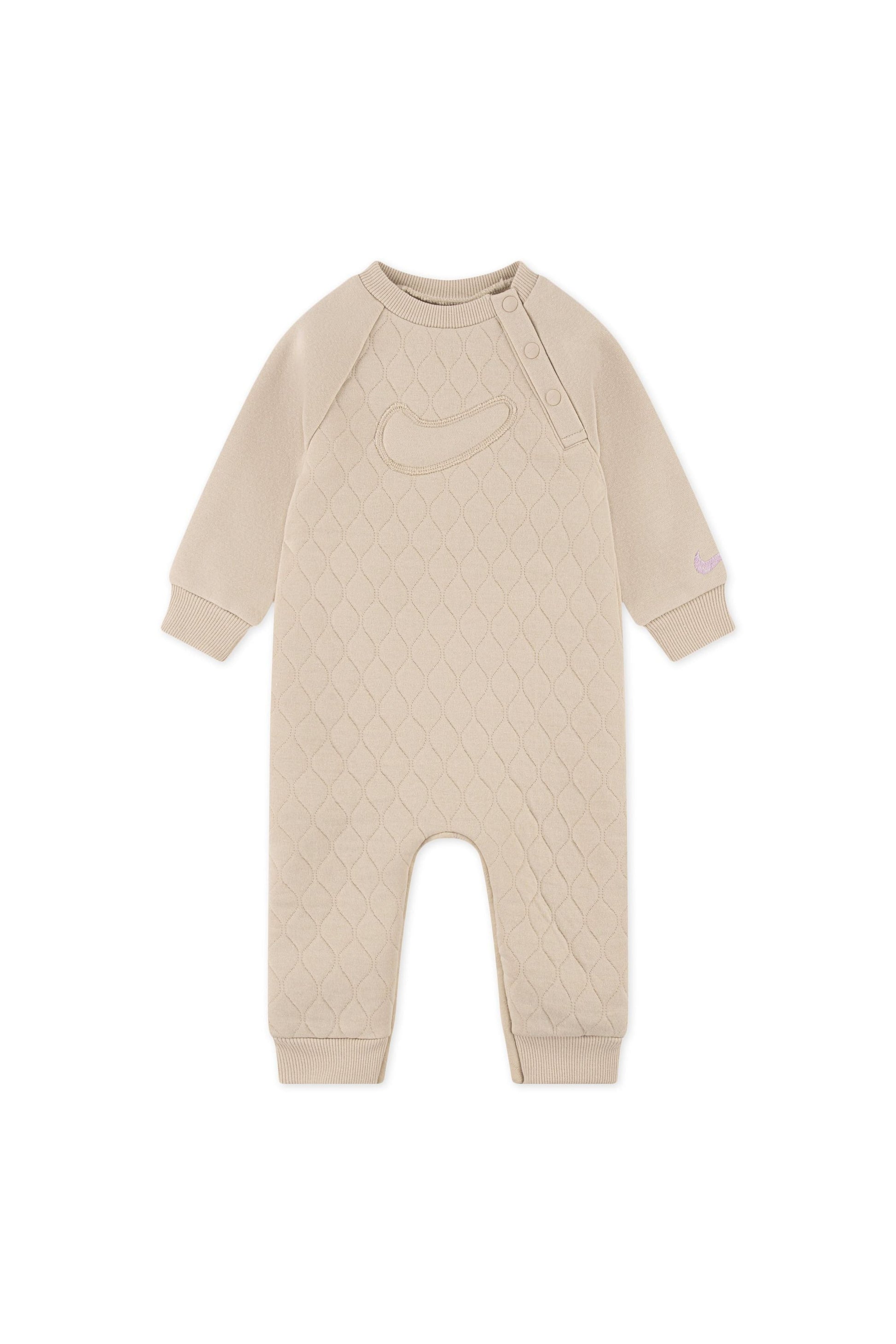 אוברול NIKE אפור עם רקמת לוגו לתינוקות BEIGE / 12M