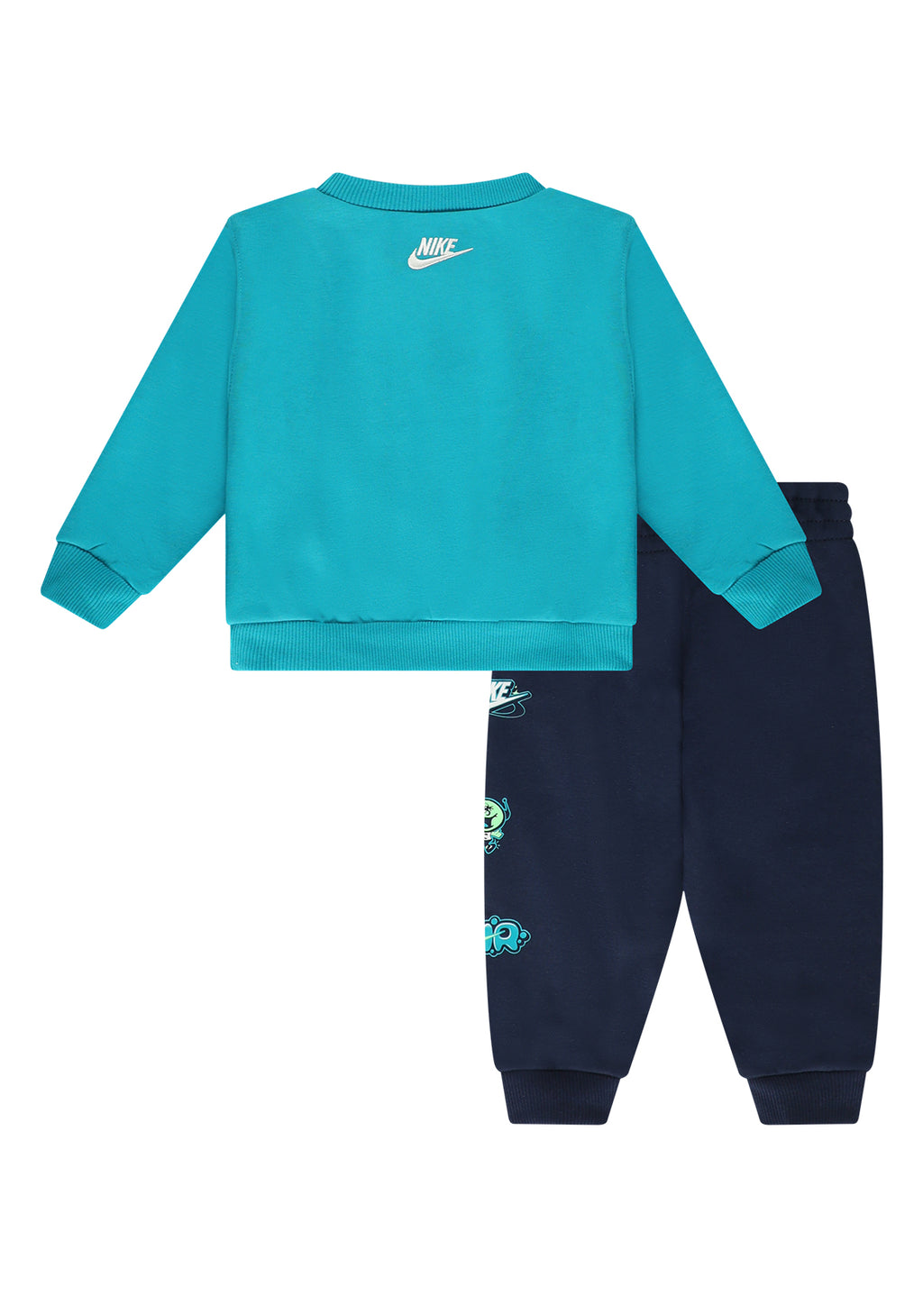 חליפת טרנינג NIKE סווטשירט גרפי ומכנסי ג׳וגר לתינוקות BLUE / 12M