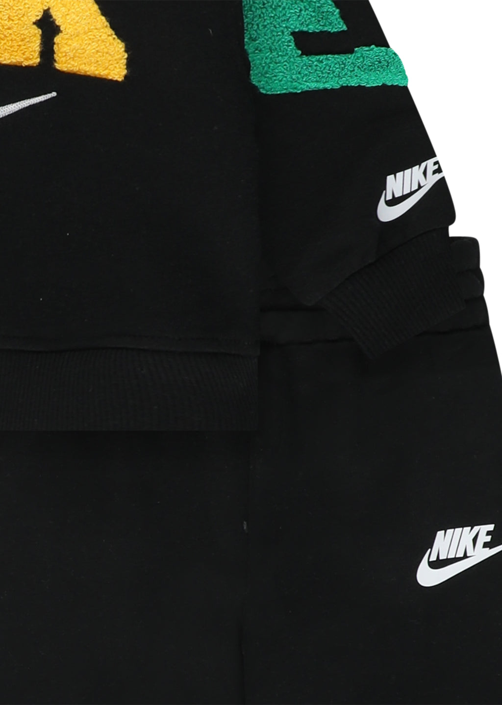 חליפת טרנינג NIKE סווטשירט לוגו ומכנסי ג׳וגר לתינוקות BLACK / 12M