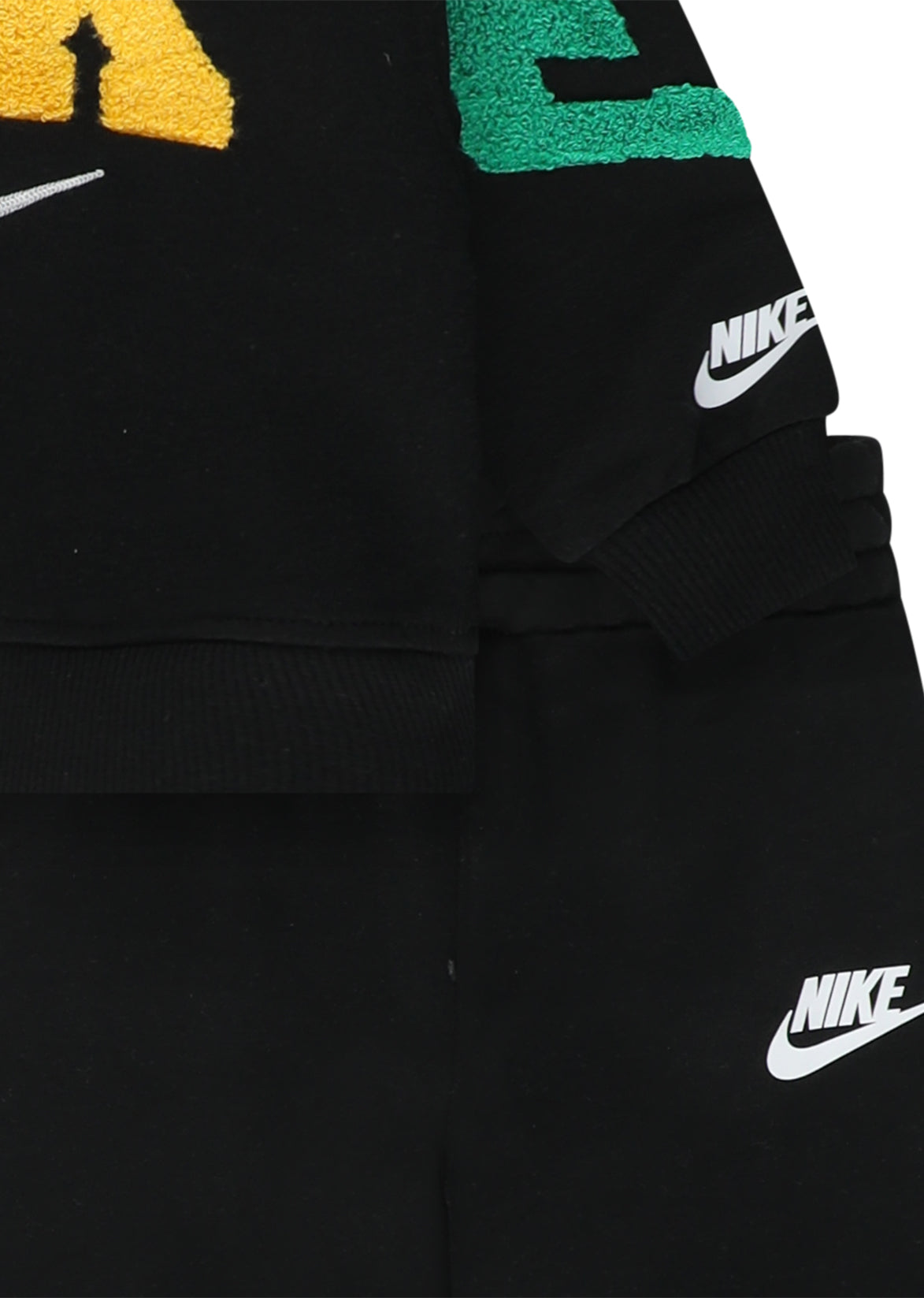 חליפת טרנינג NIKE סווטשירט לוגו ומכנסי ג׳וגר לתינוקות BLACK / 12M