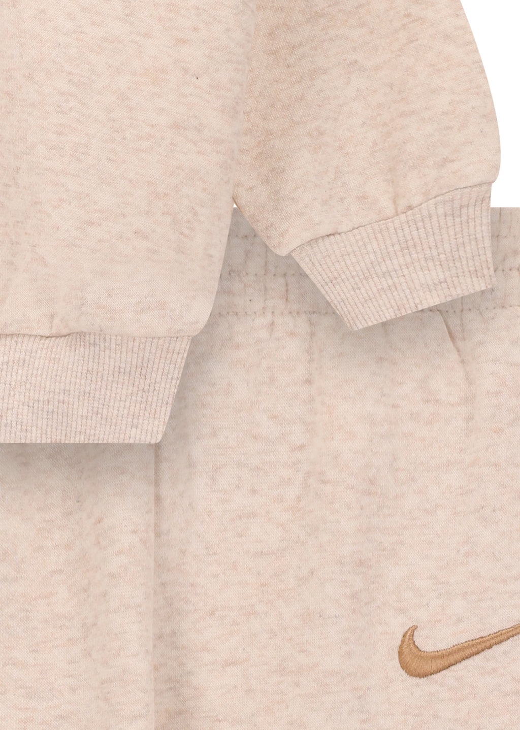חליפת טרנינג NIKE Essential Fleece Crew לתינוקות BEIGE / 12M